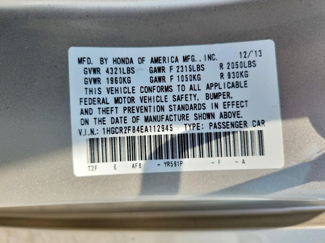 2014 Honda Accord Exl Золотой vin: 1HGCR2F84EA112945