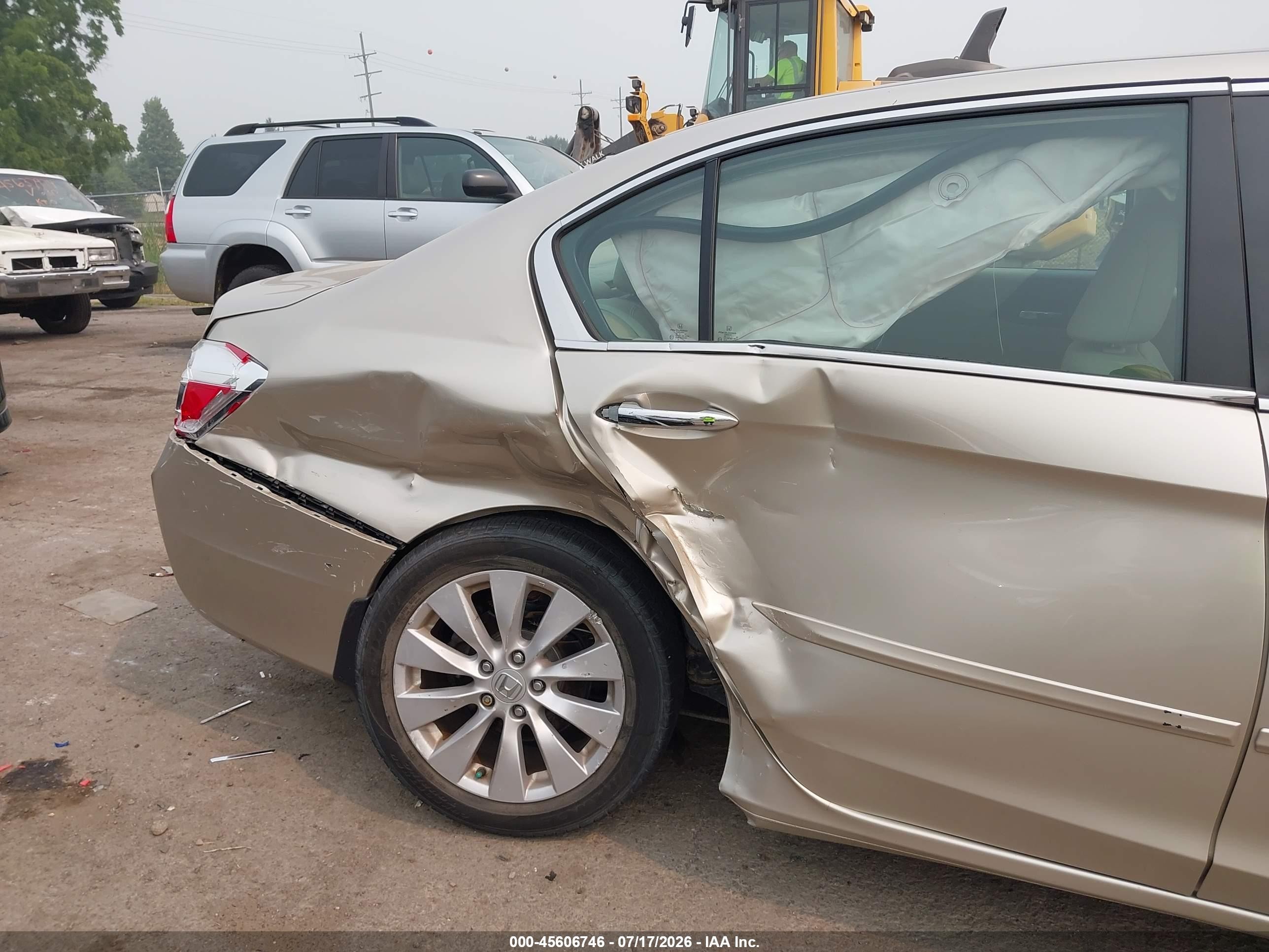 2014 Honda Accord Ex-l Золотой vin: 1HGCR2F84EA176046