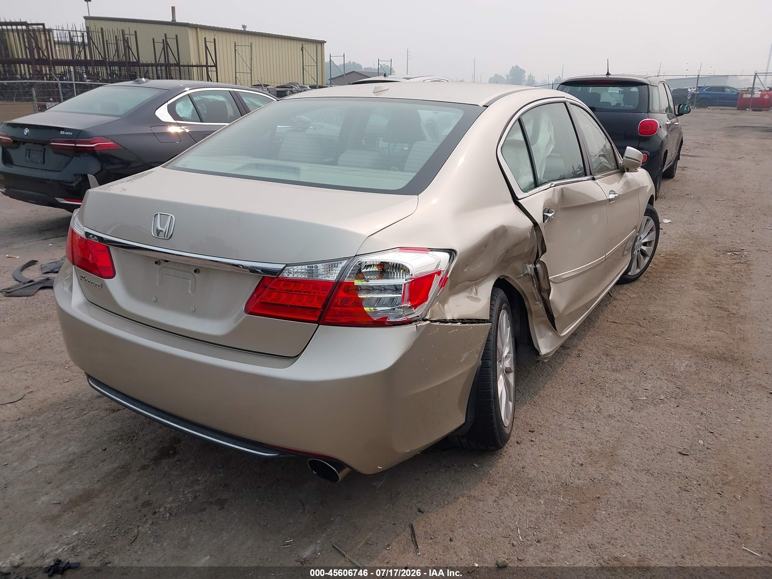 2014 Honda Accord Ex-l Золотой vin: 1HGCR2F84EA176046