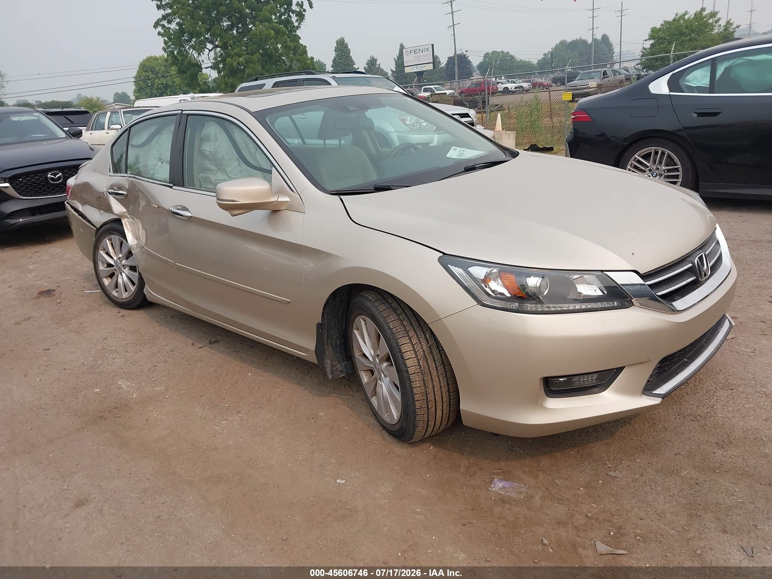 2014 Honda Accord Ex-l Золотой vin: 1HGCR2F84EA176046