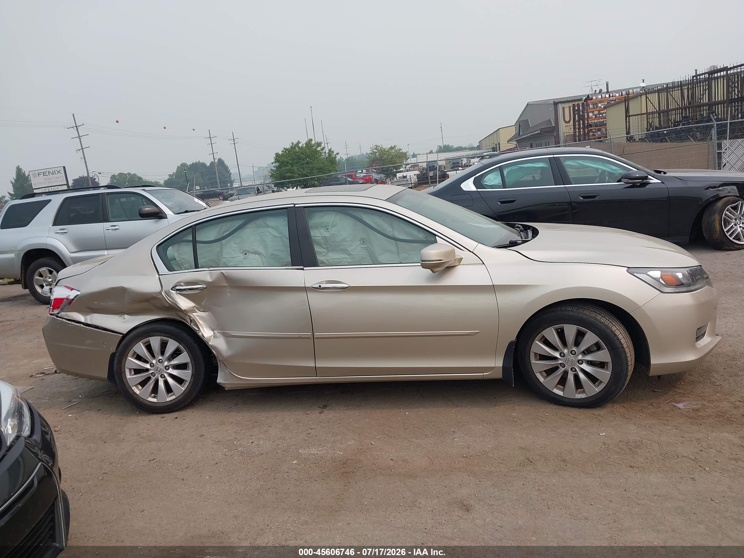 2014 Honda Accord Ex-l Золотой vin: 1HGCR2F84EA176046