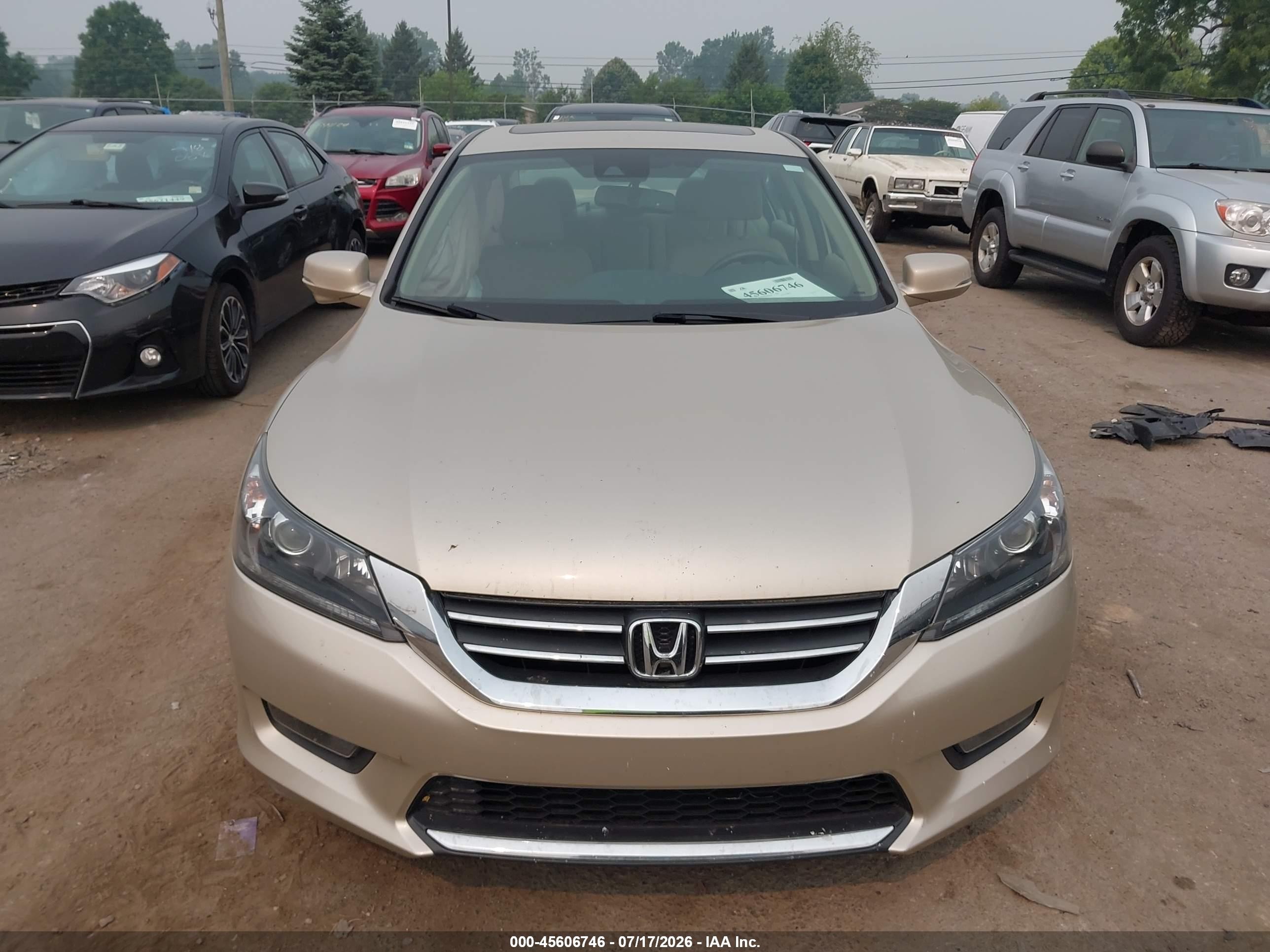 2014 Honda Accord Ex-l Золотой vin: 1HGCR2F84EA176046