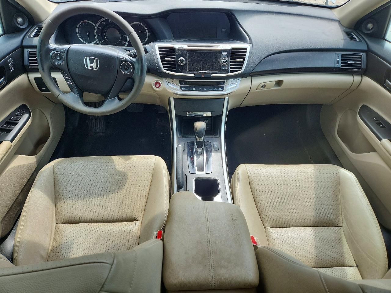 2014 Honda Accord Exl White vin: 1HGCR2F84EA261839