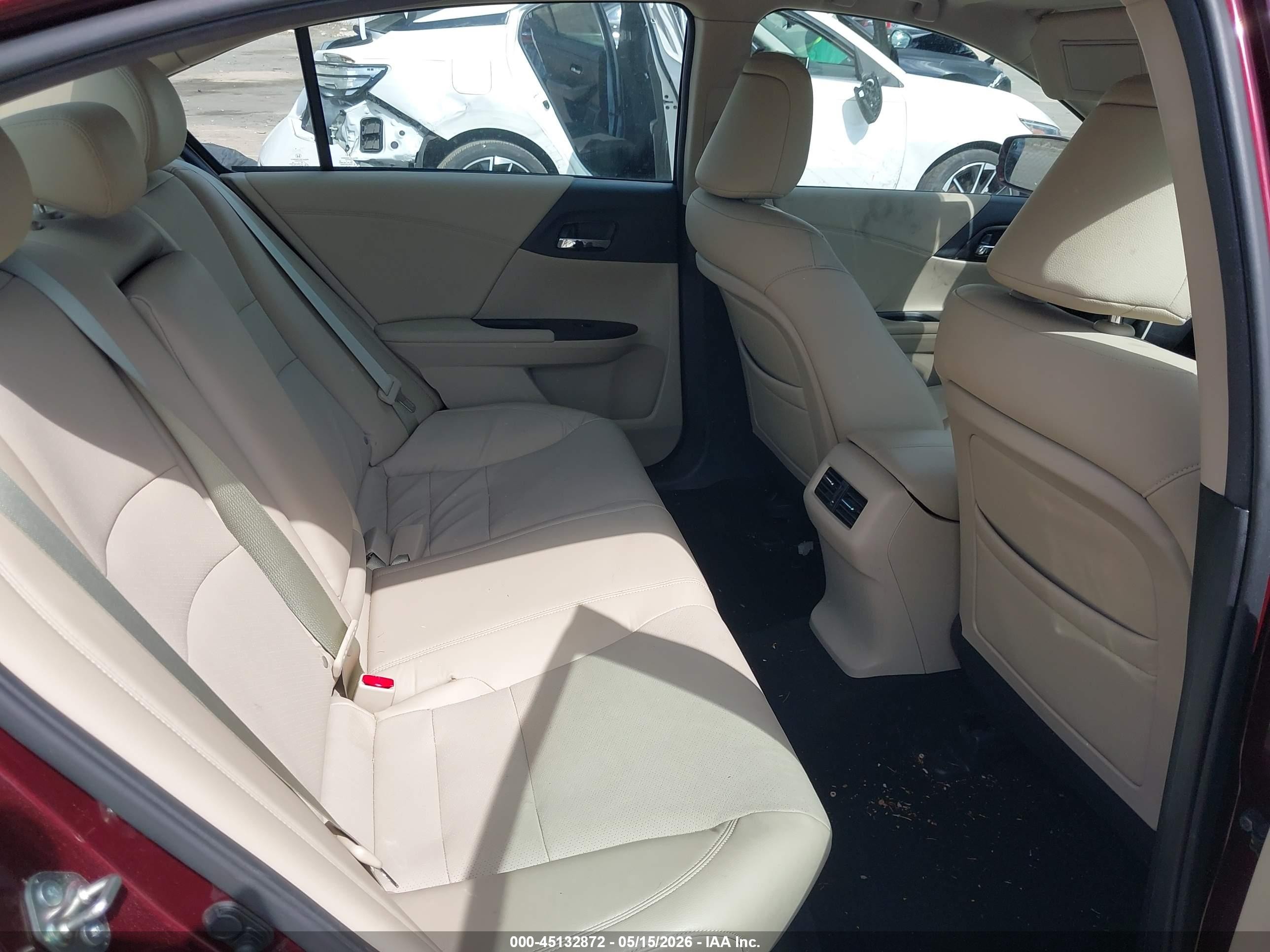 2014 Honda Accord Ex-l Red vin: 1HGCR2F84EA263879