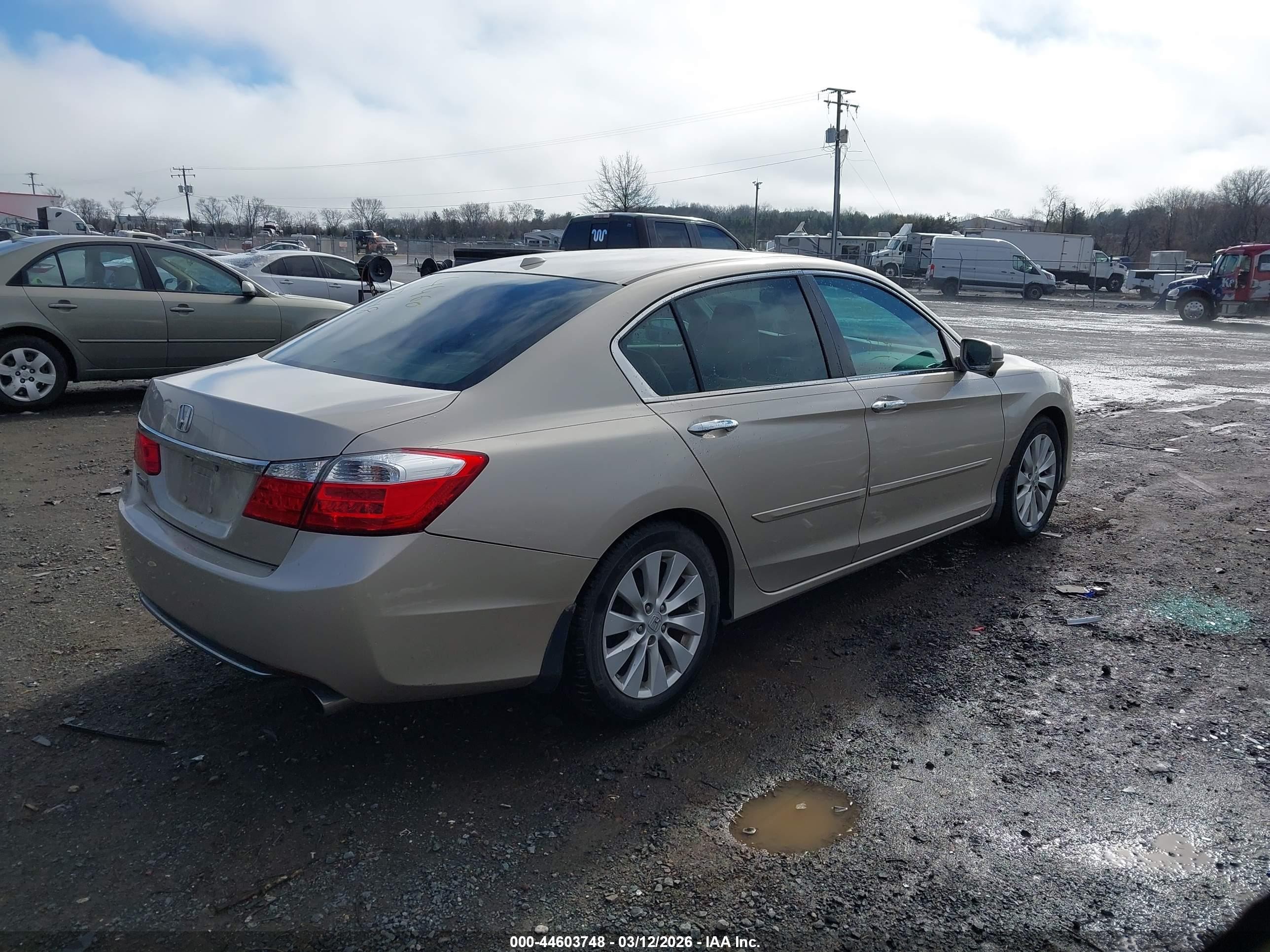 2014 Honda Accord Ex-l Золотой vin: 1HGCR2F84EA277927
