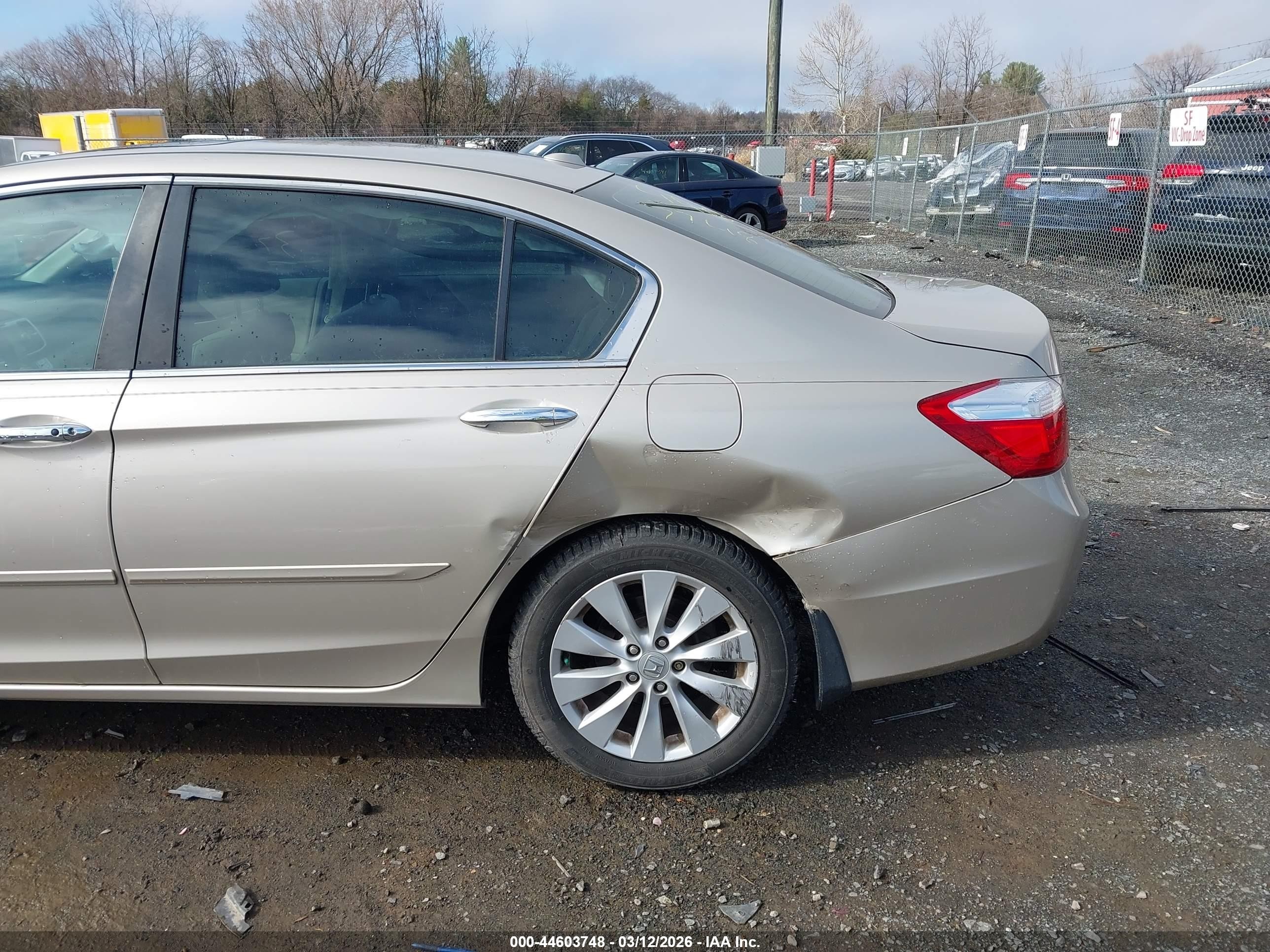2014 Honda Accord Ex-l Золотой vin: 1HGCR2F84EA277927