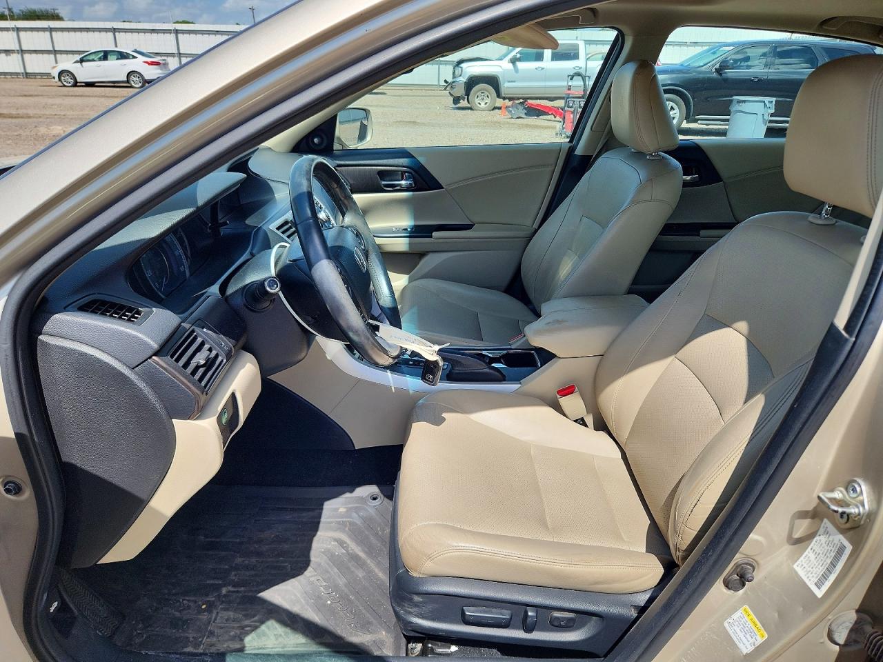 2014 Honda Accord Exl Tan vin: 1HGCR2F84EA280682