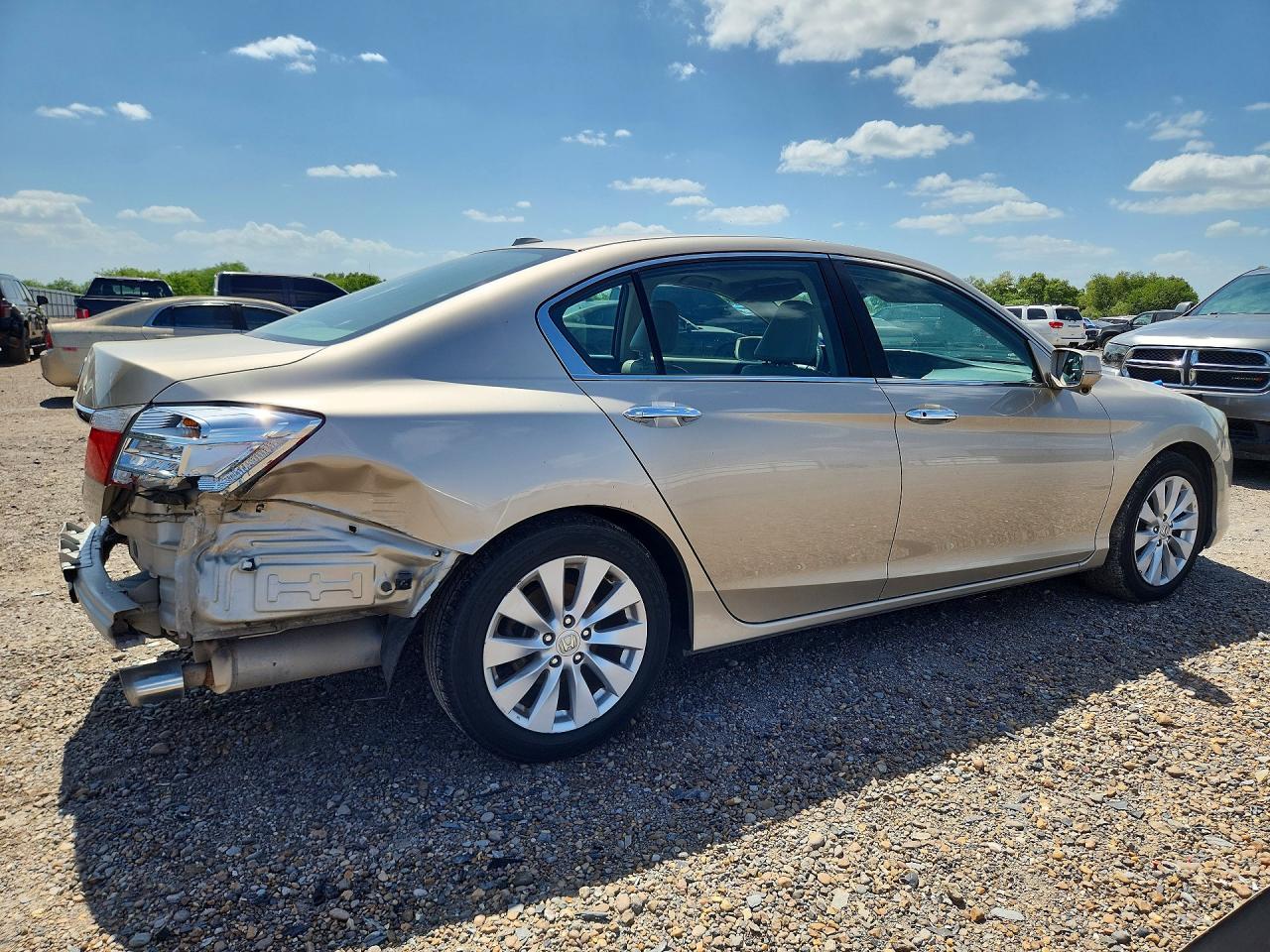 2014 Honda Accord Exl Tan vin: 1HGCR2F84EA280682