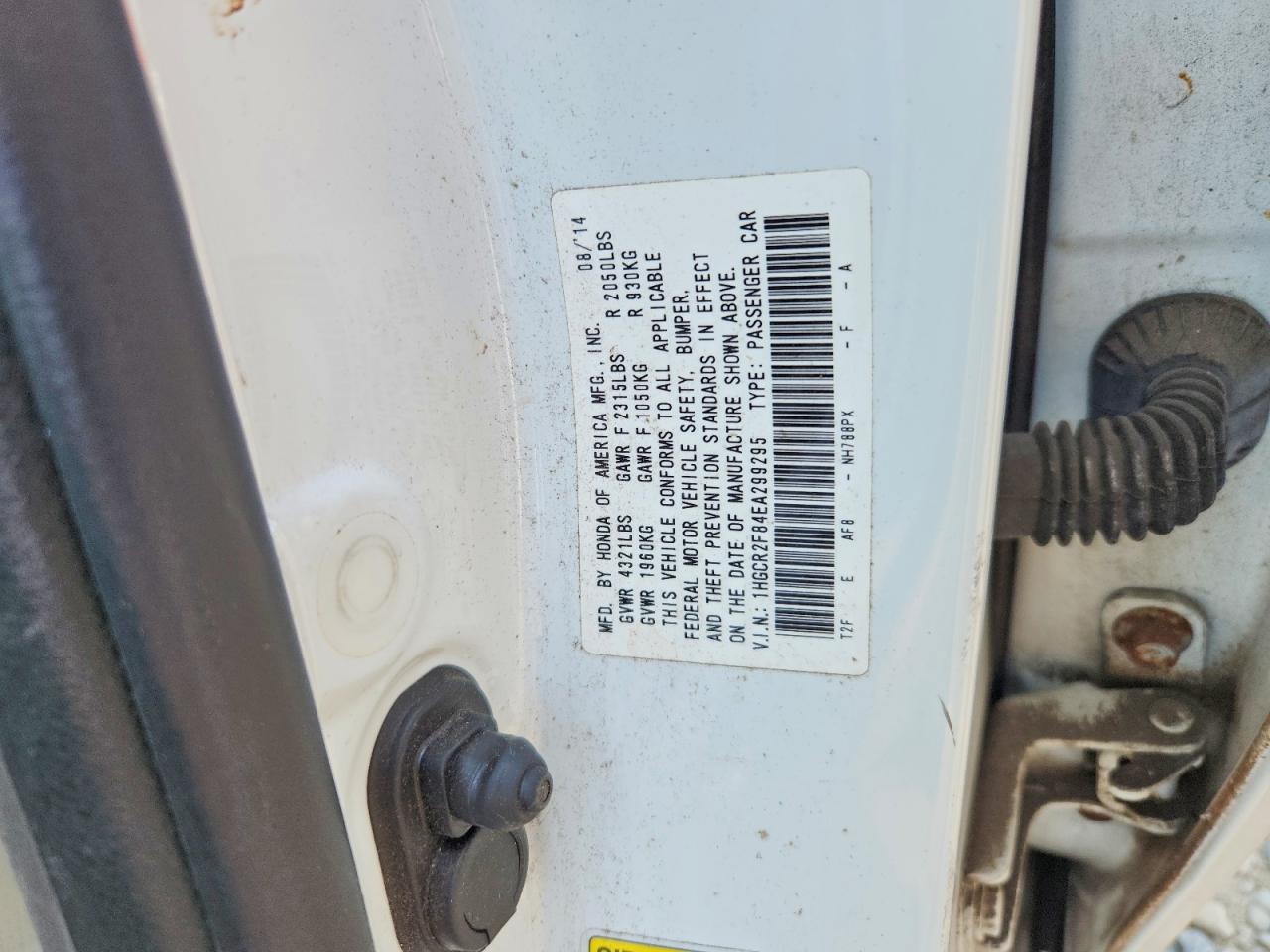 2014 Honda Accord Exl White vin: 1HGCR2F84EA299295