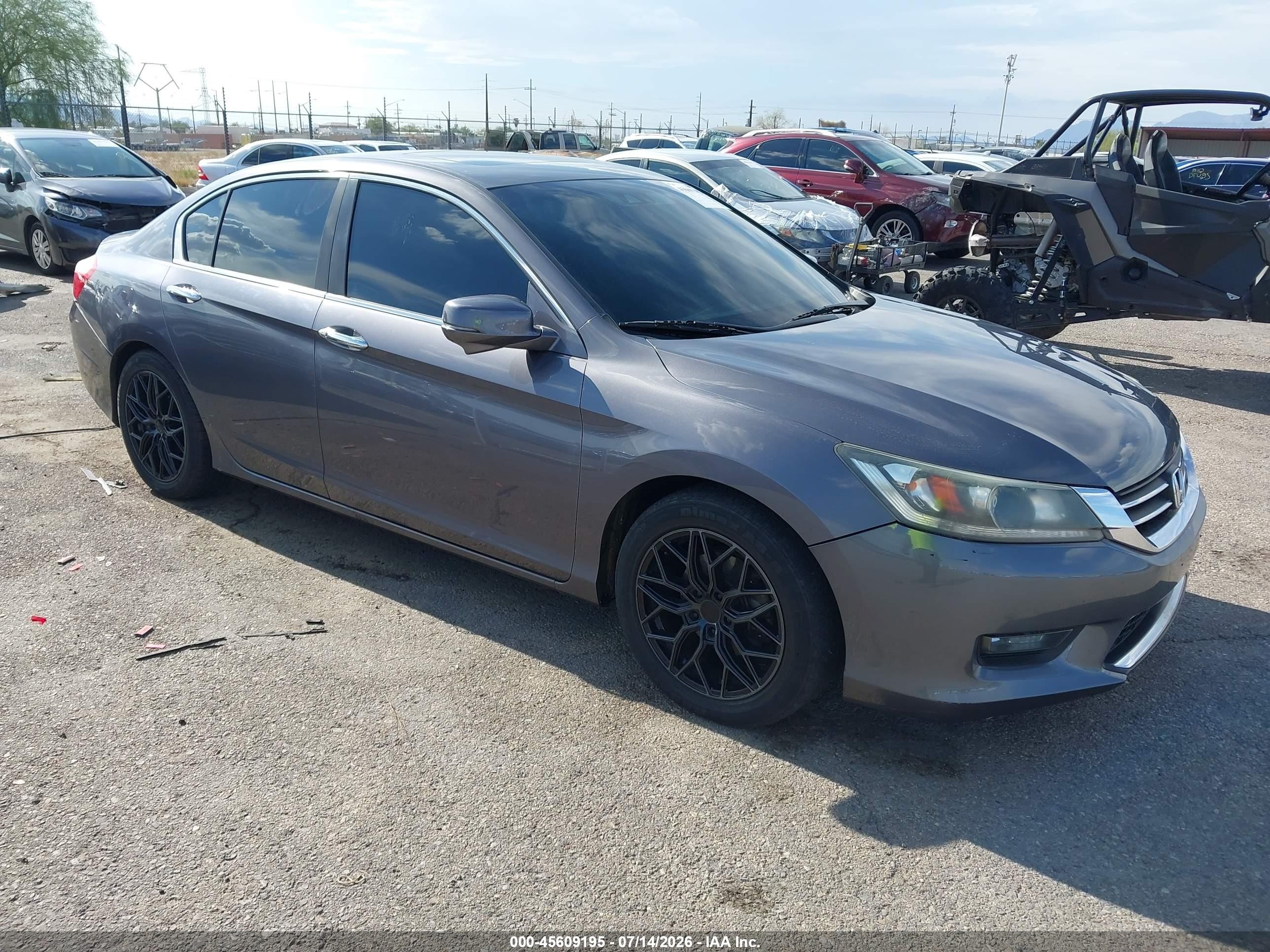 2014 Honda Accord Ex-l Gray vin: 1HGCR2F84EA300039