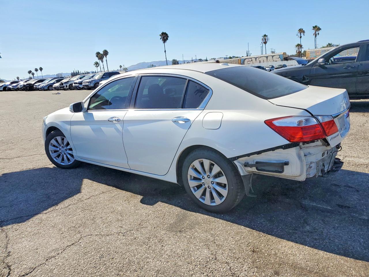 2015 Honda Accord Exl White vin: 1HGCR2F84FA014581