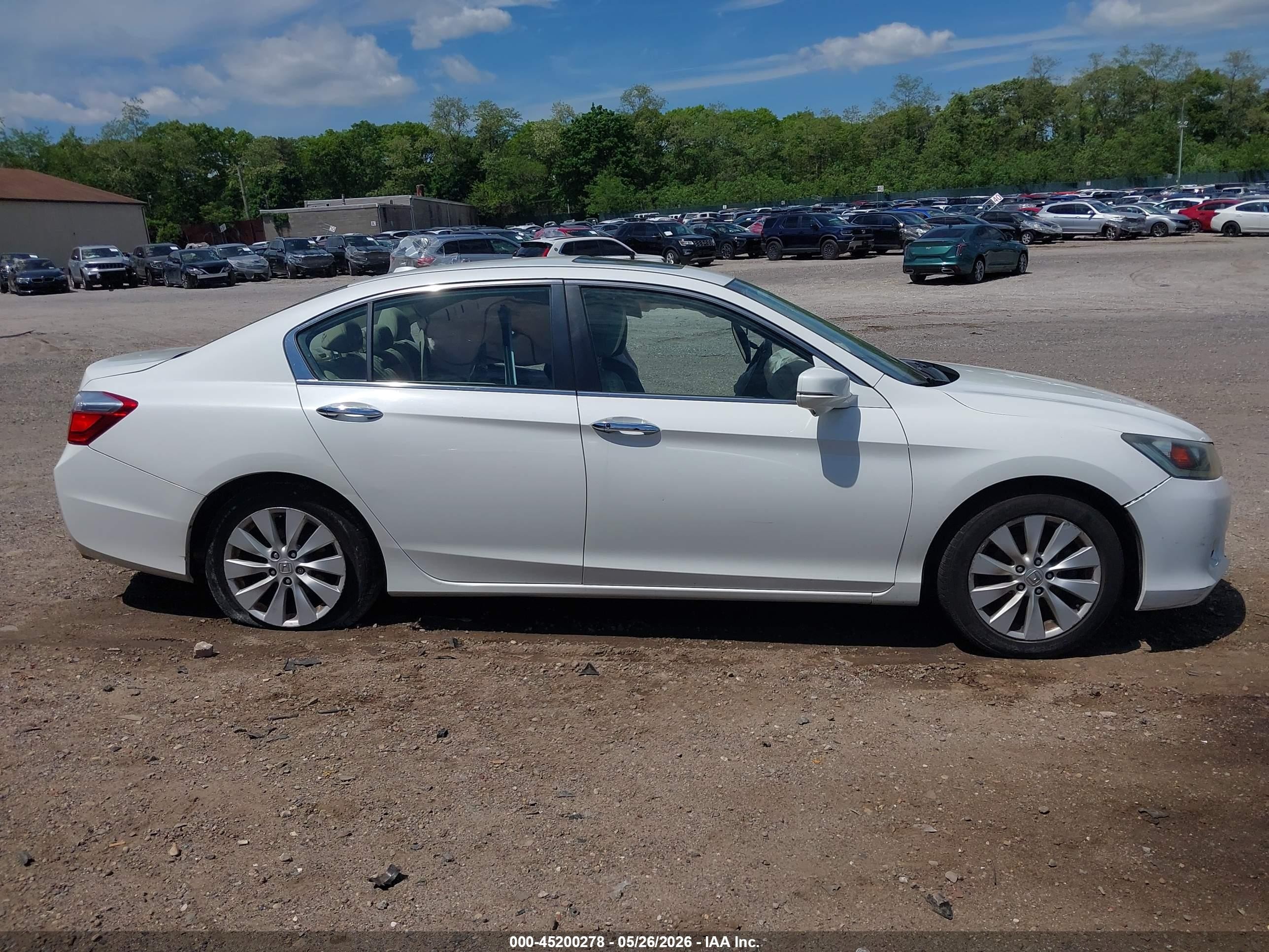 2015 Honda Accord Ex-l White vin: 1HGCR2F84FA026018
