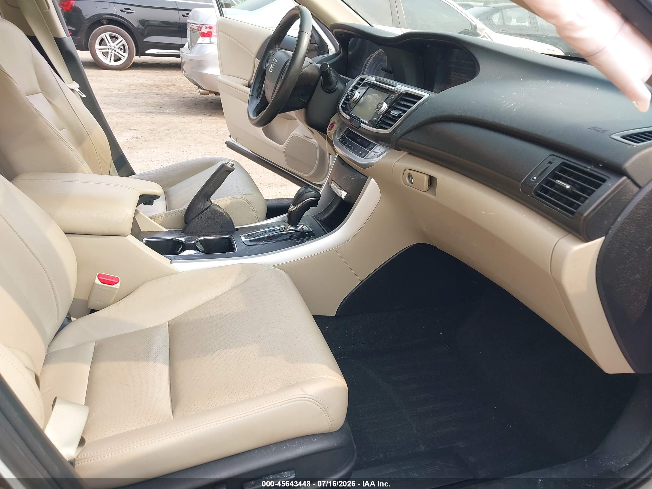 2015 Honda Accord Ex-l Белый vin: 1HGCR2F84FA028254