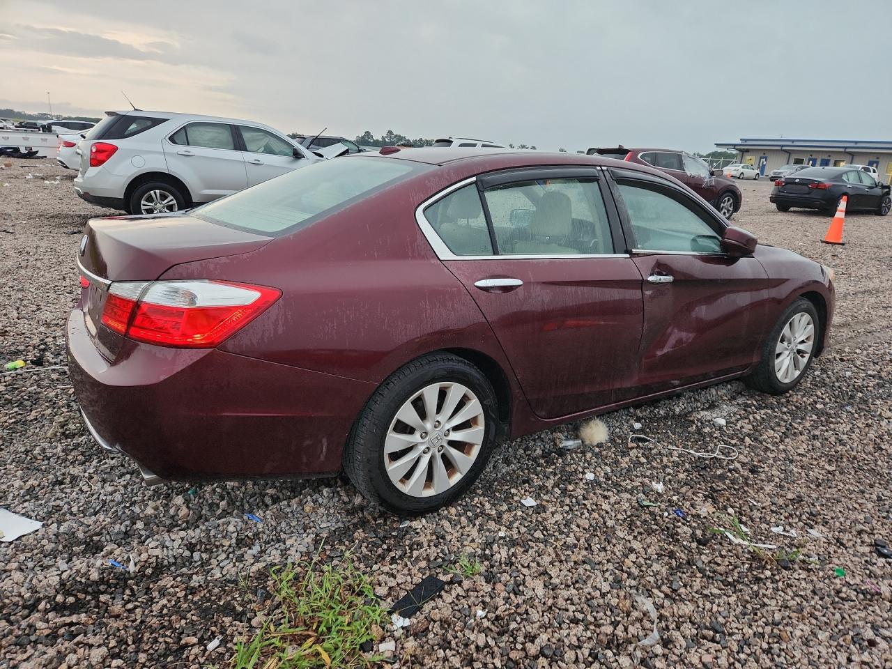 2015 Honda Accord Exl Burgundy vin: 1HGCR2F84FA030179