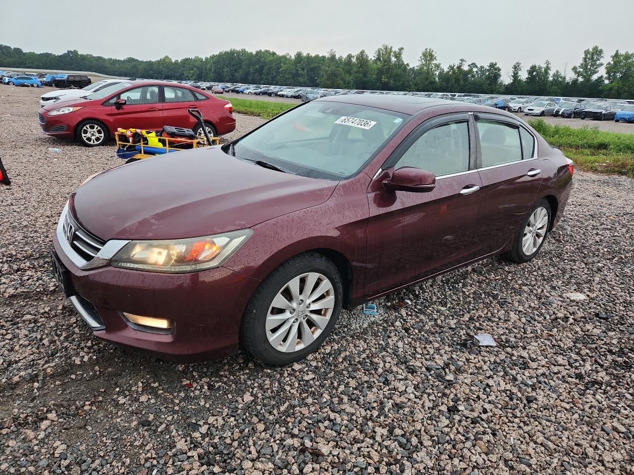 2015 Honda Accord Exl Burgundy vin: 1HGCR2F84FA030179