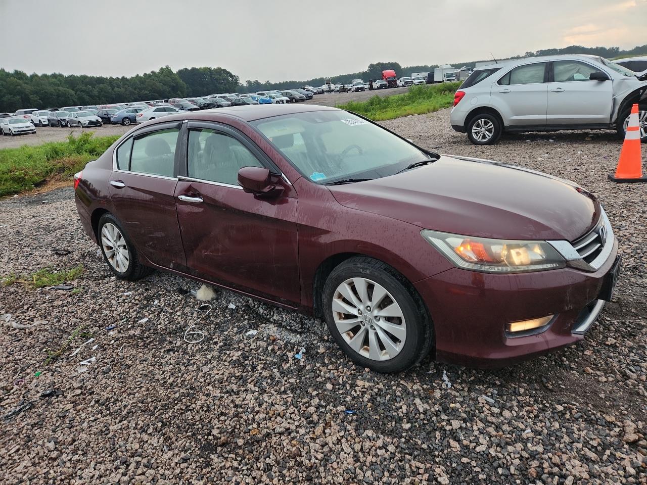 2015 Honda Accord Exl Burgundy vin: 1HGCR2F84FA030179