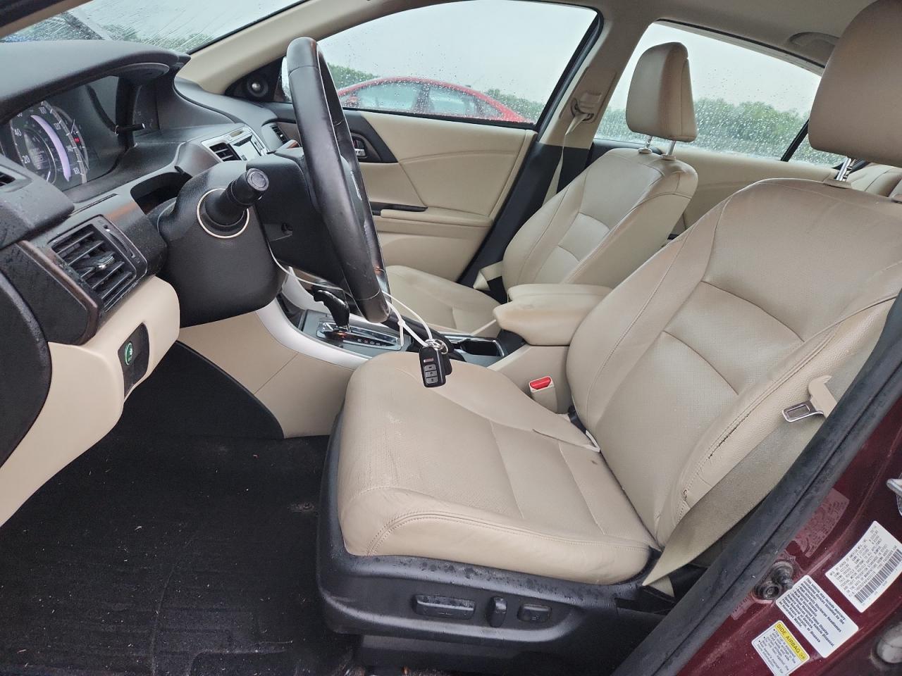 2015 Honda Accord Exl Burgundy vin: 1HGCR2F84FA030179
