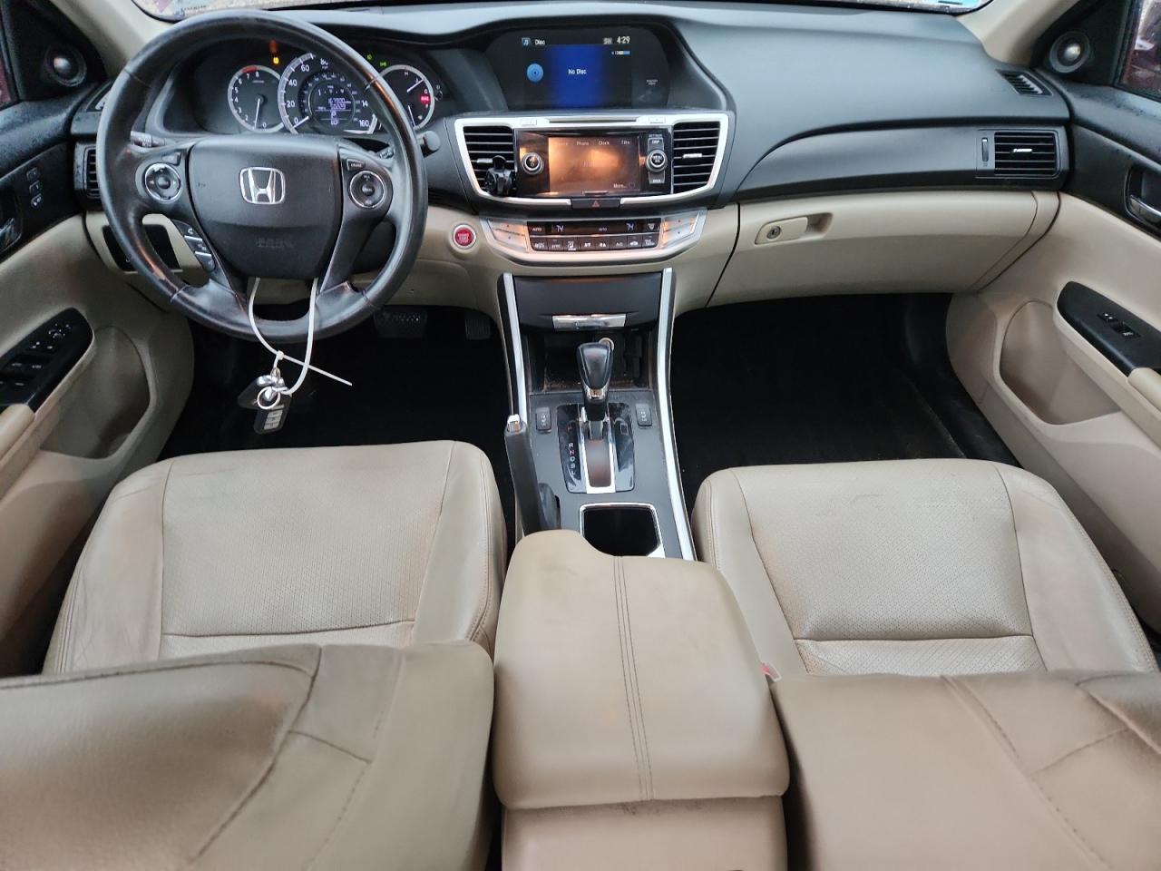2015 Honda Accord Exl Burgundy vin: 1HGCR2F84FA030179