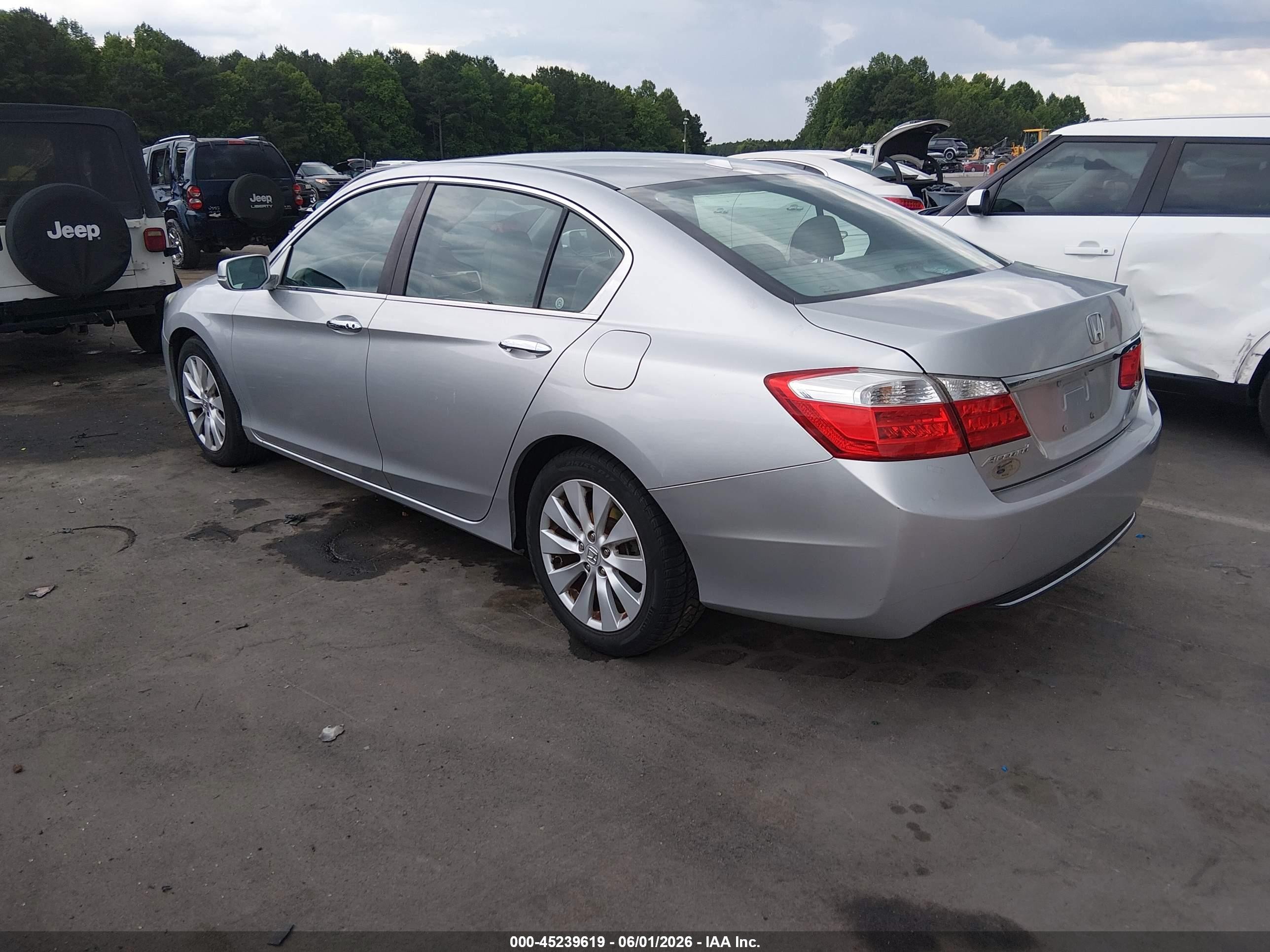 2015 Honda Accord Ex-l Silver vin: 1HGCR2F84FA030702