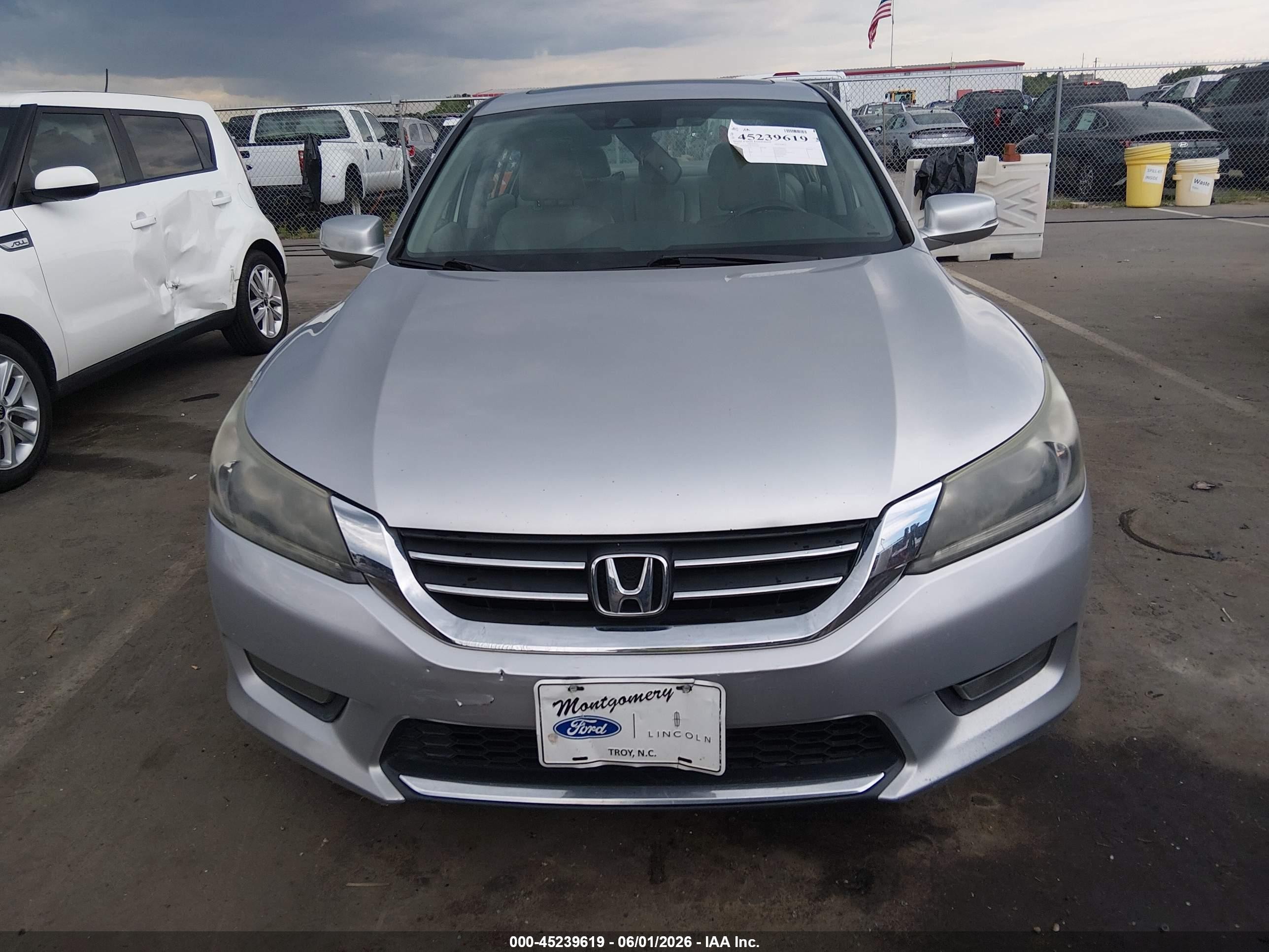 2015 Honda Accord Ex-l Silver vin: 1HGCR2F84FA030702
