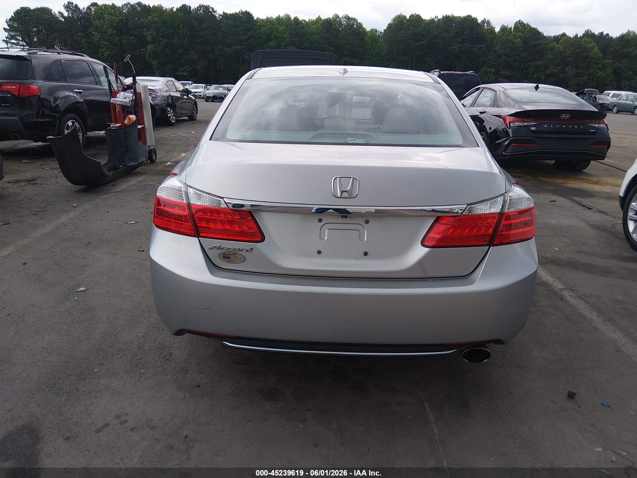 2015 Honda Accord Ex-l Silver vin: 1HGCR2F84FA030702