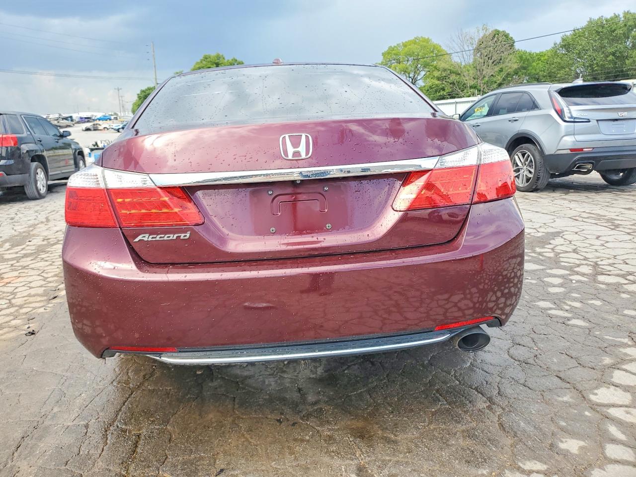 2015 Honda Accord Exl Red vin: 1HGCR2F84FA054398