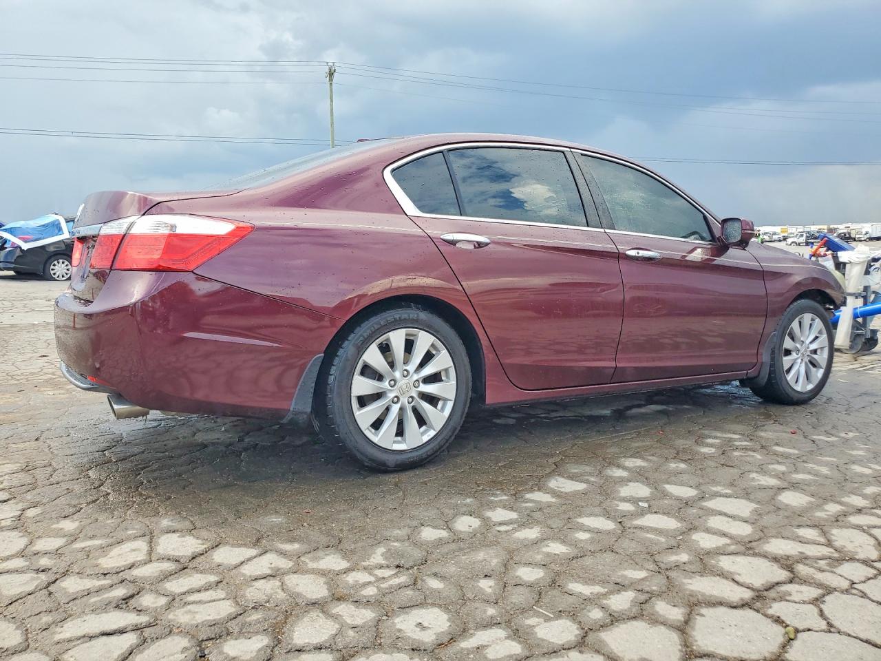2015 Honda Accord Exl Red vin: 1HGCR2F84FA054398