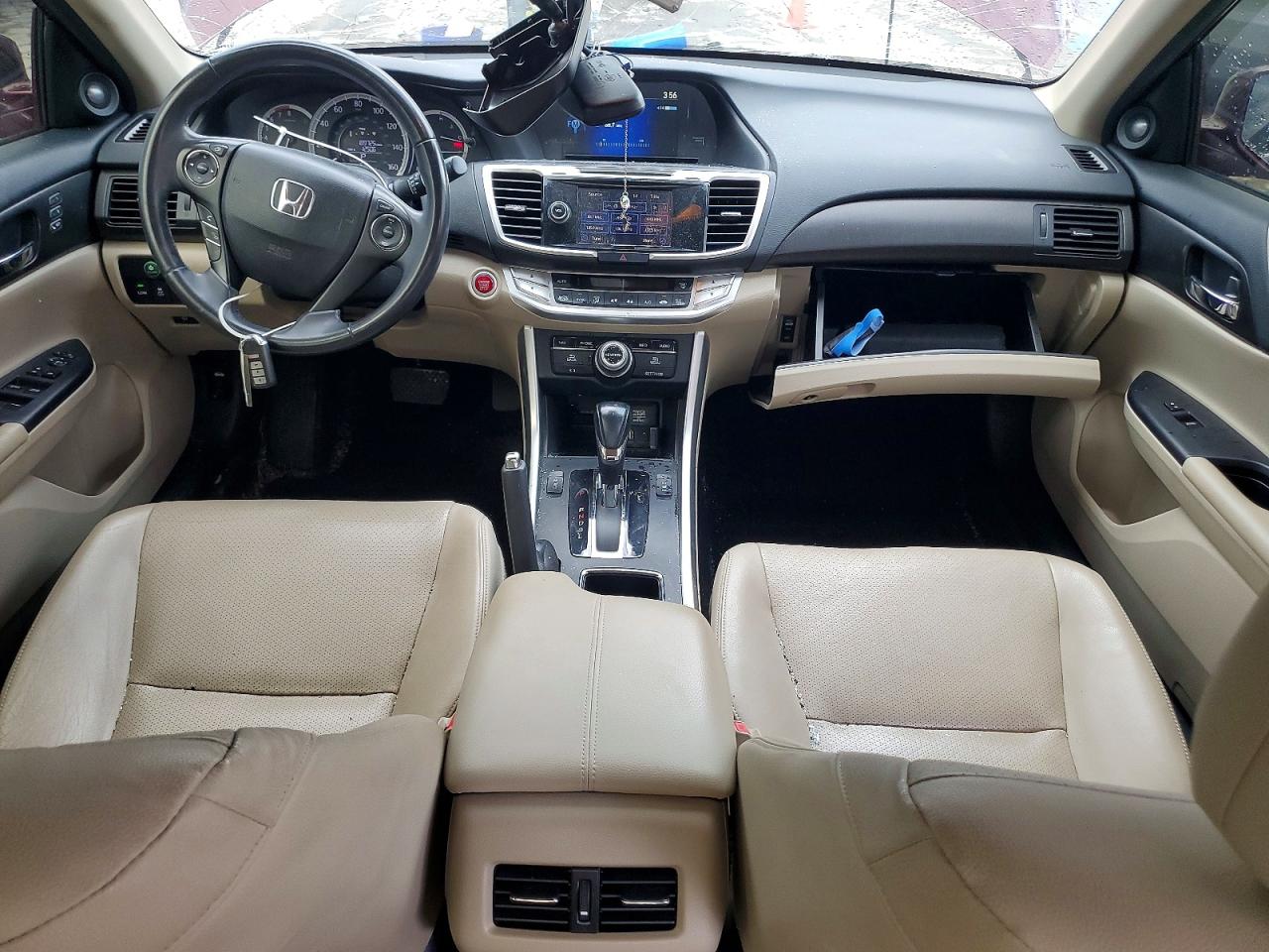 2015 Honda Accord Exl Red vin: 1HGCR2F84FA054398