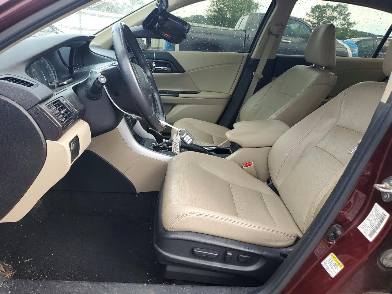 2015 Honda Accord Exl Red vin: 1HGCR2F84FA054398