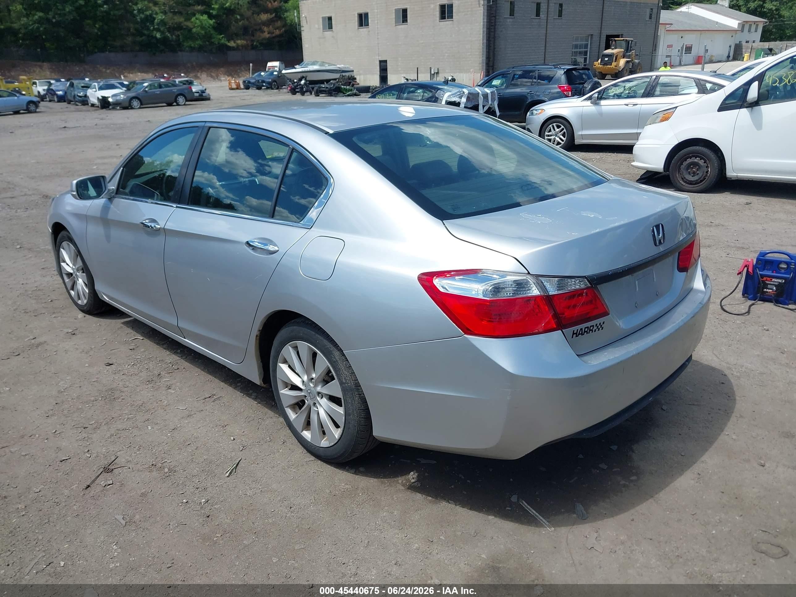 2015 Honda Accord Ex-l Silver vin: 1HGCR2F84FA071508