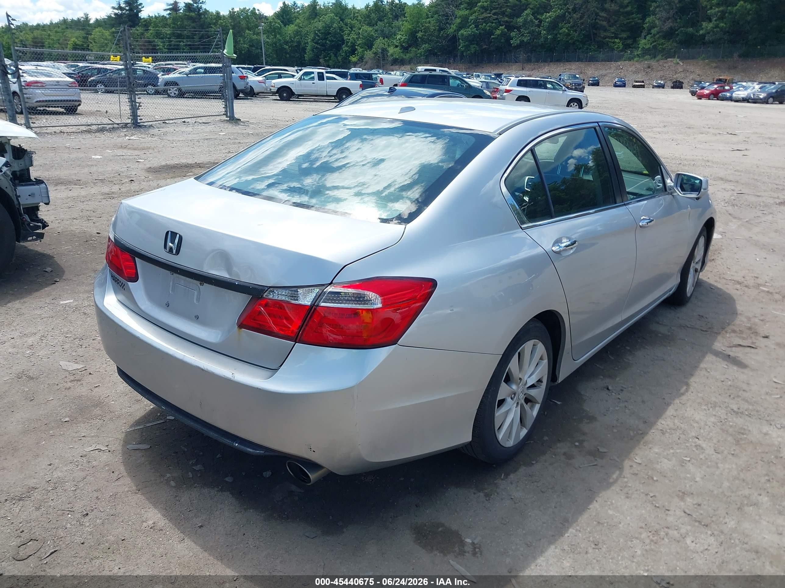2015 Honda Accord Ex-l Silver vin: 1HGCR2F84FA071508