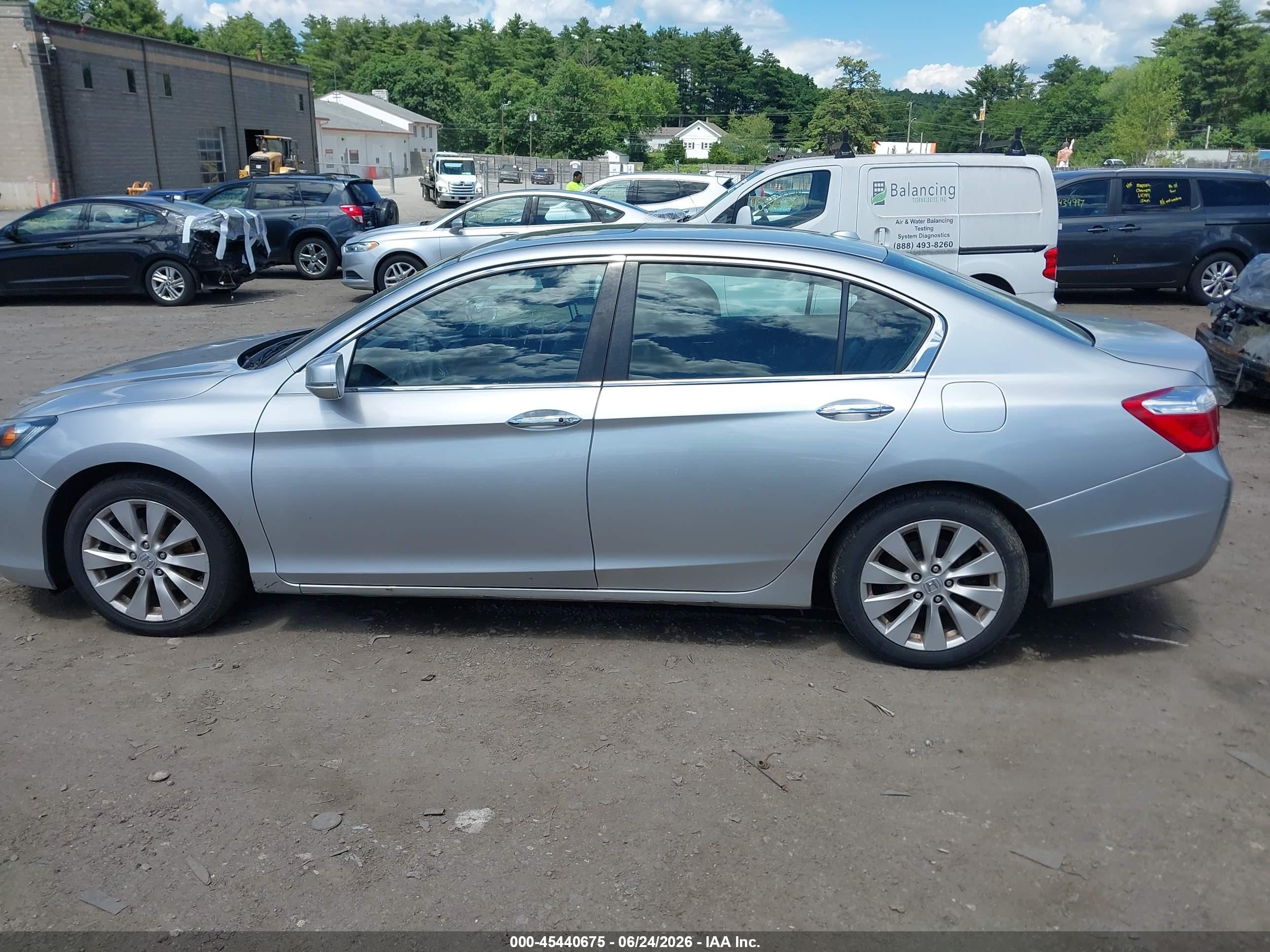 2015 Honda Accord Ex-l Silver vin: 1HGCR2F84FA071508