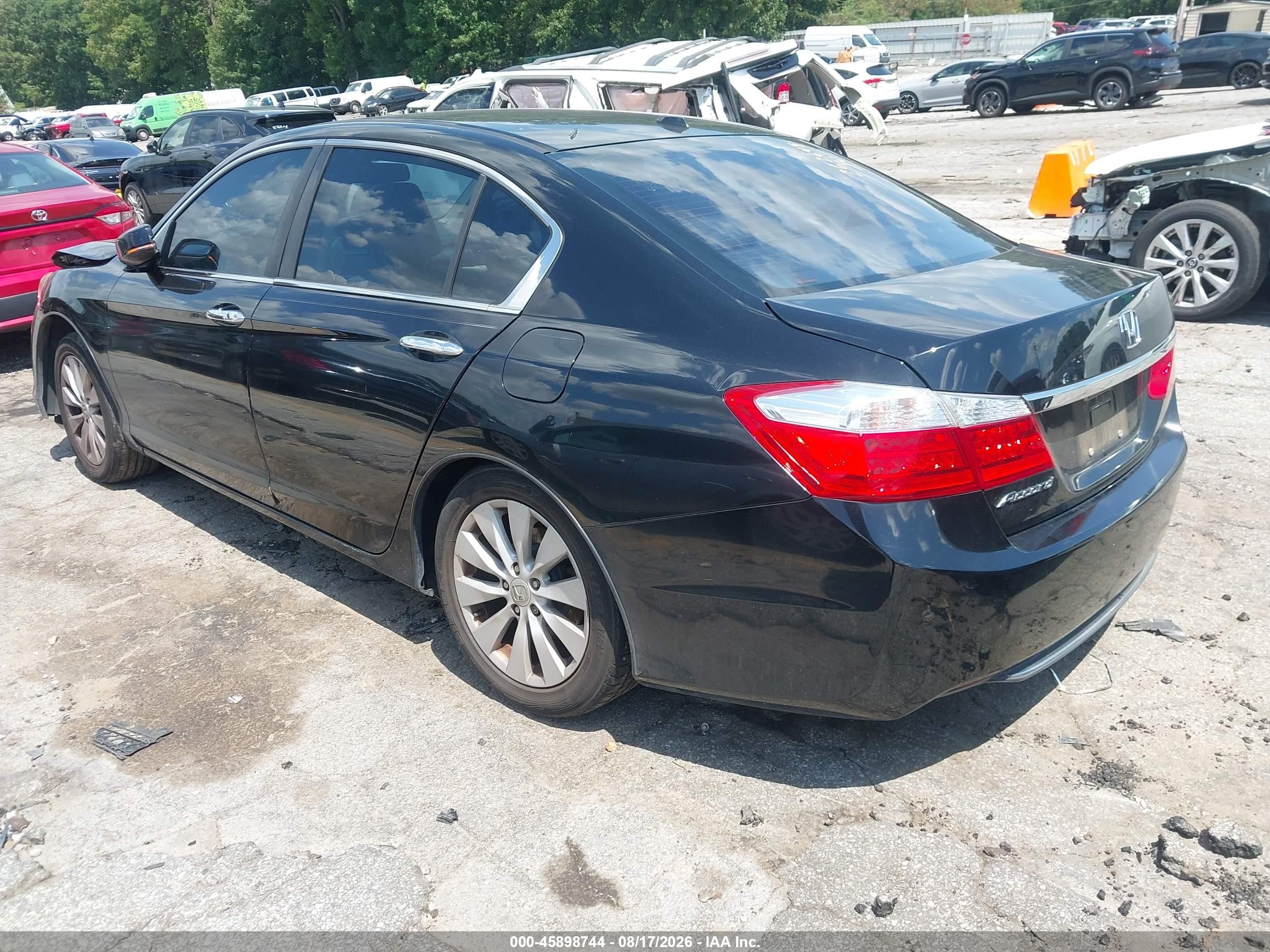 2015 Honda Accord Ex-l Black vin: 1HGCR2F84FA076305