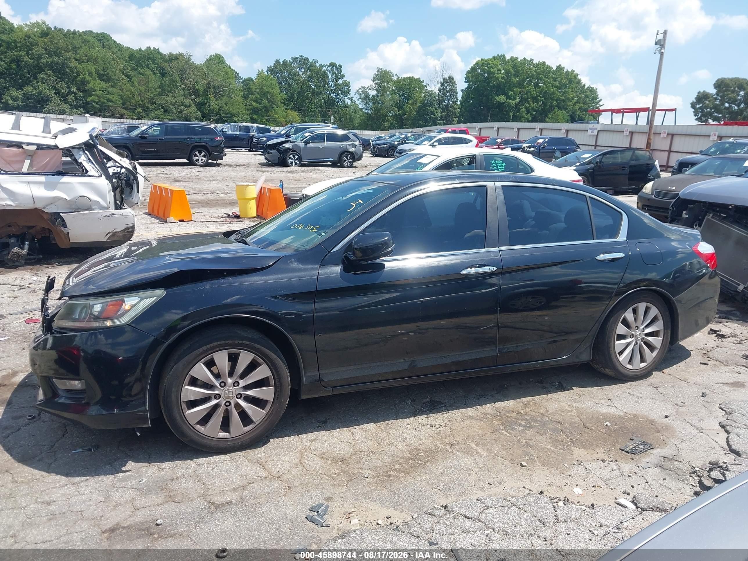 2015 Honda Accord Ex-l Black vin: 1HGCR2F84FA076305
