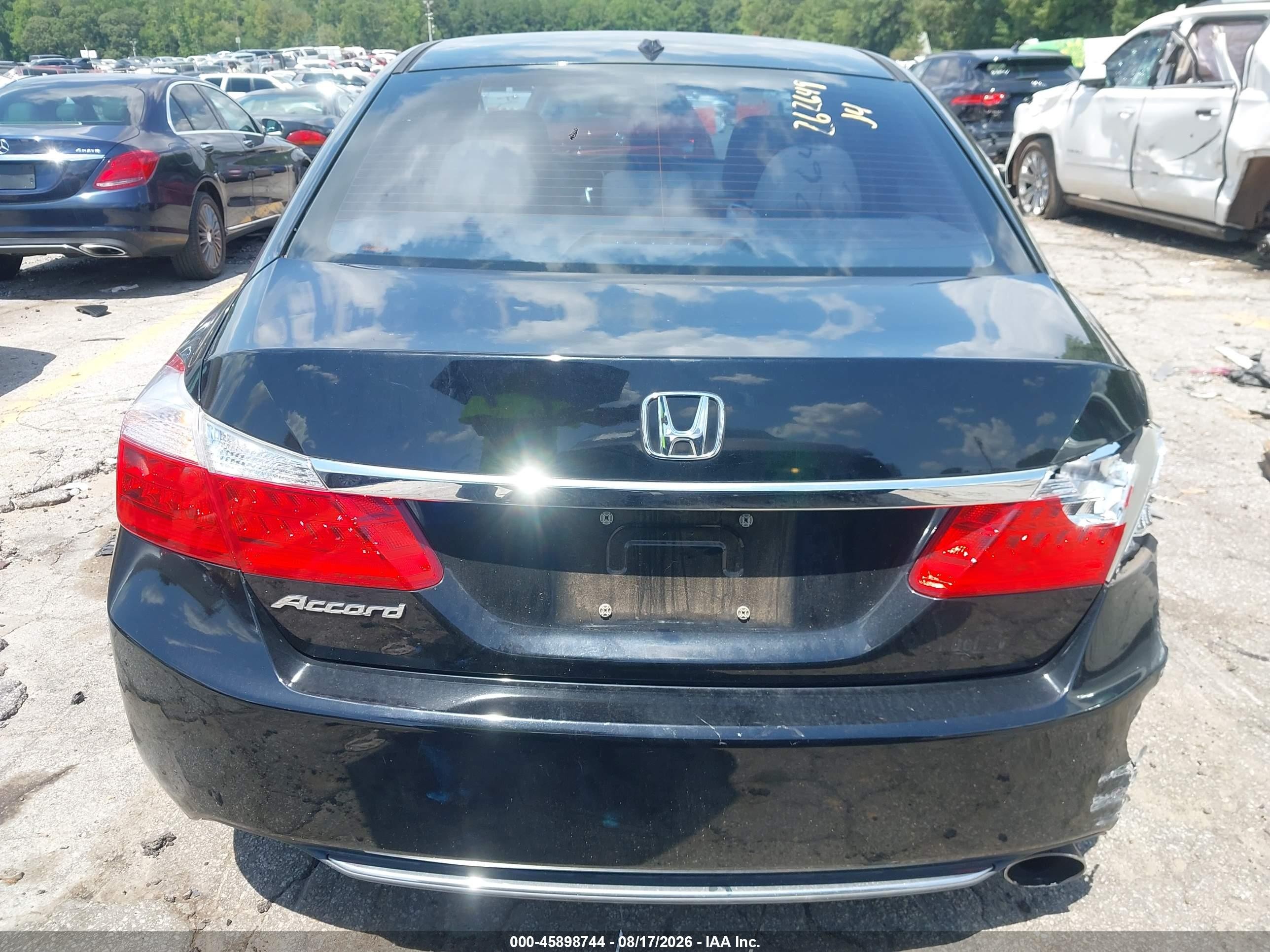 2015 Honda Accord Ex-l Black vin: 1HGCR2F84FA076305