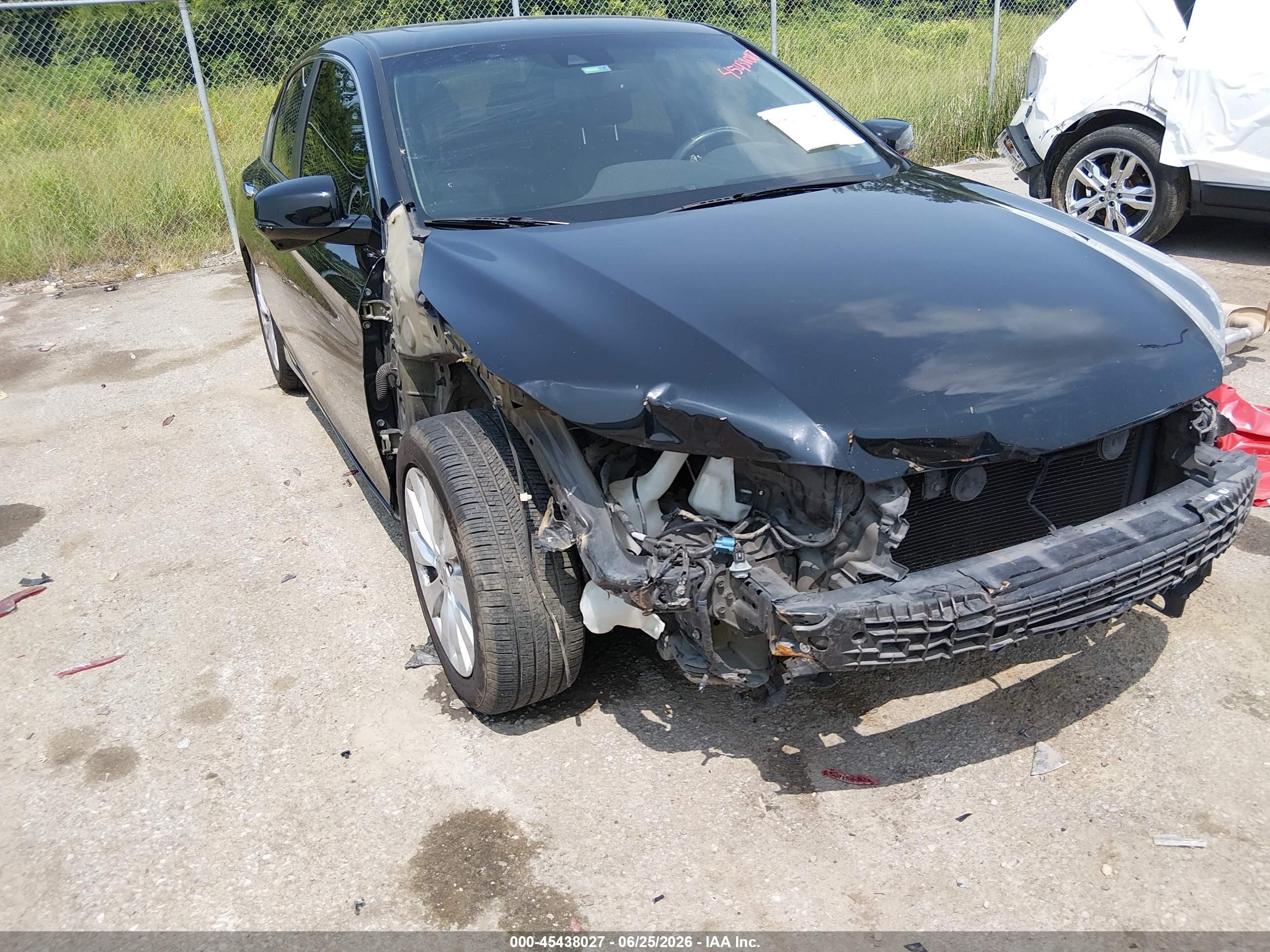 2015 Honda Accord Ex-l Black vin: 1HGCR2F84FA077678