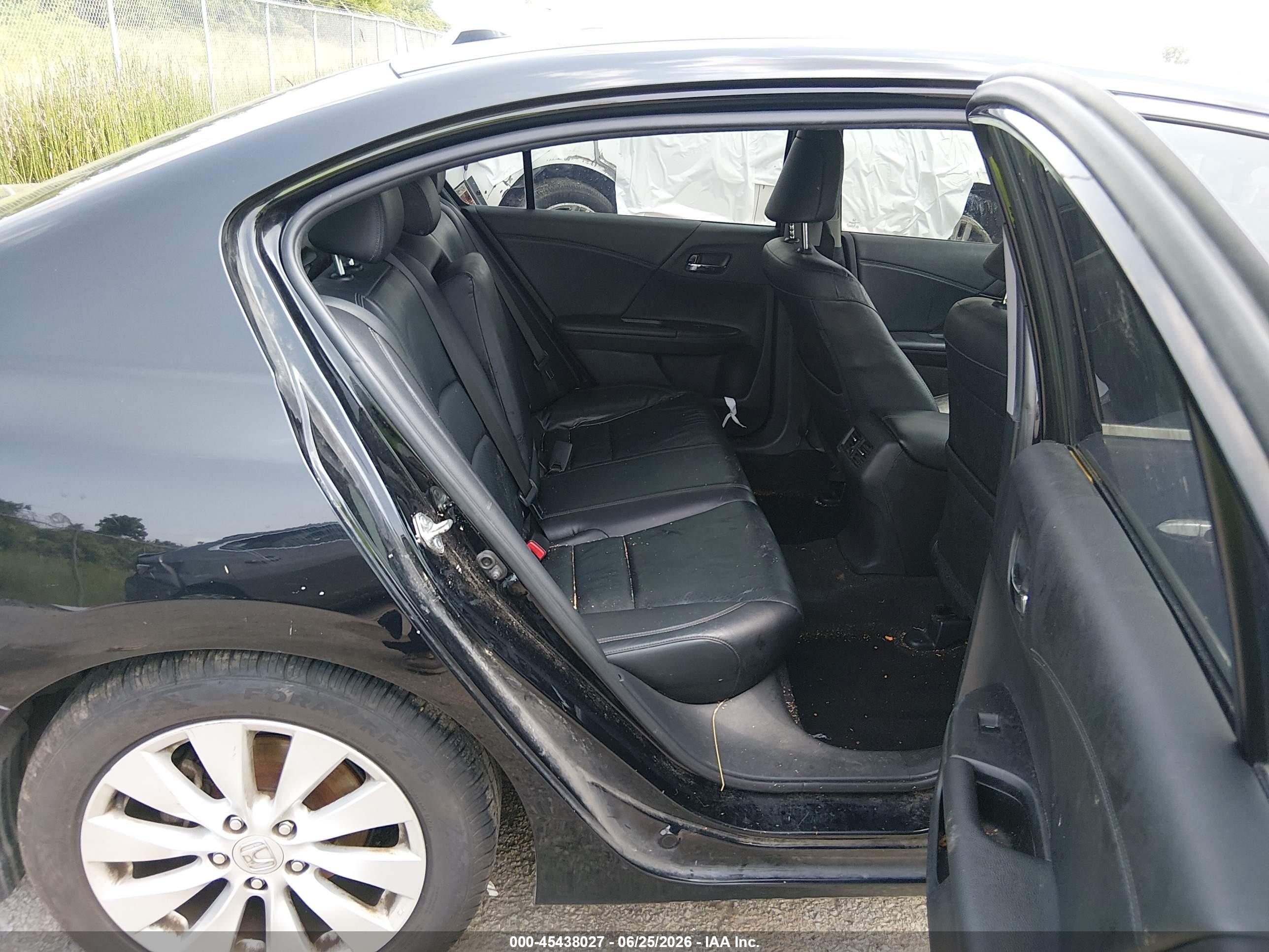 2015 Honda Accord Ex-l Black vin: 1HGCR2F84FA077678