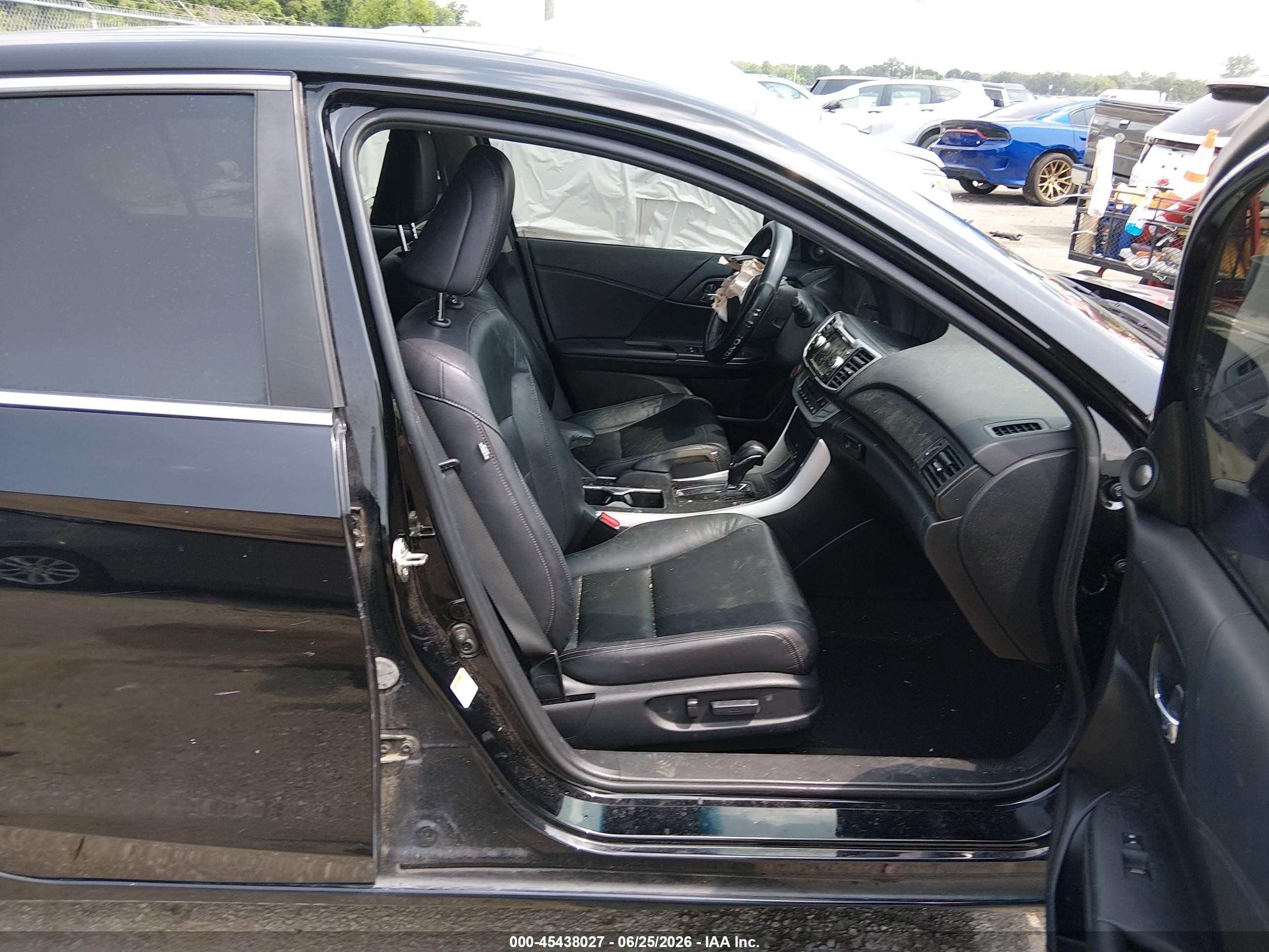 2015 Honda Accord Ex-l Black vin: 1HGCR2F84FA077678