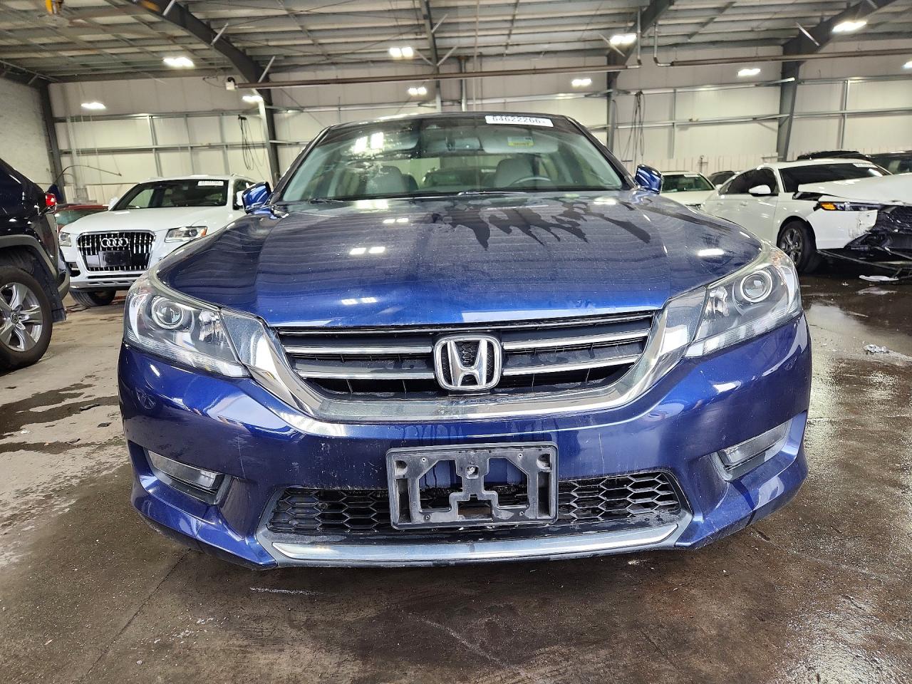 2015 Honda Accord Exl Blue vin: 1HGCR2F84FA100960