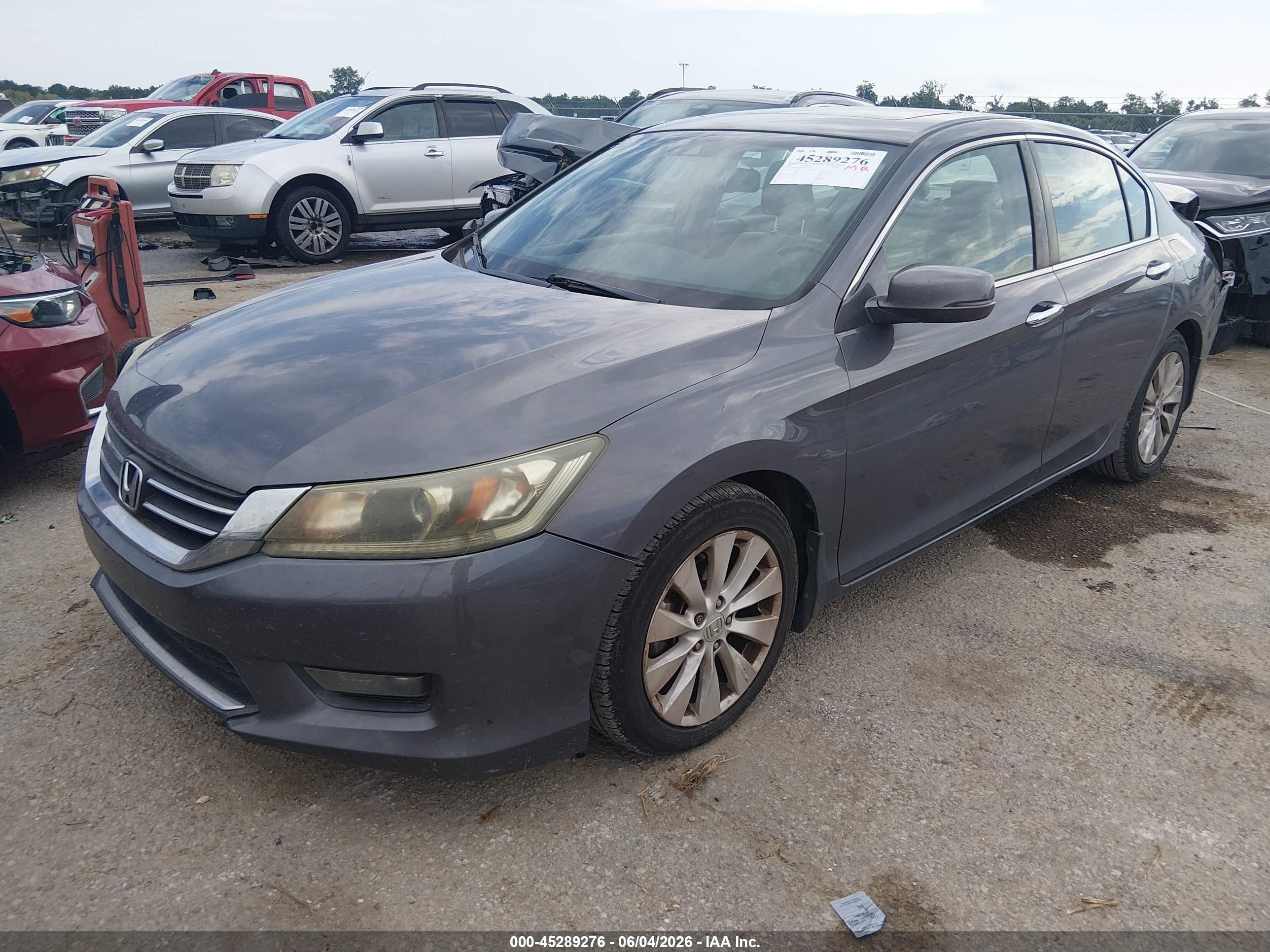 2015 Honda Accord Ex-l Gray vin: 1HGCR2F84FA113255