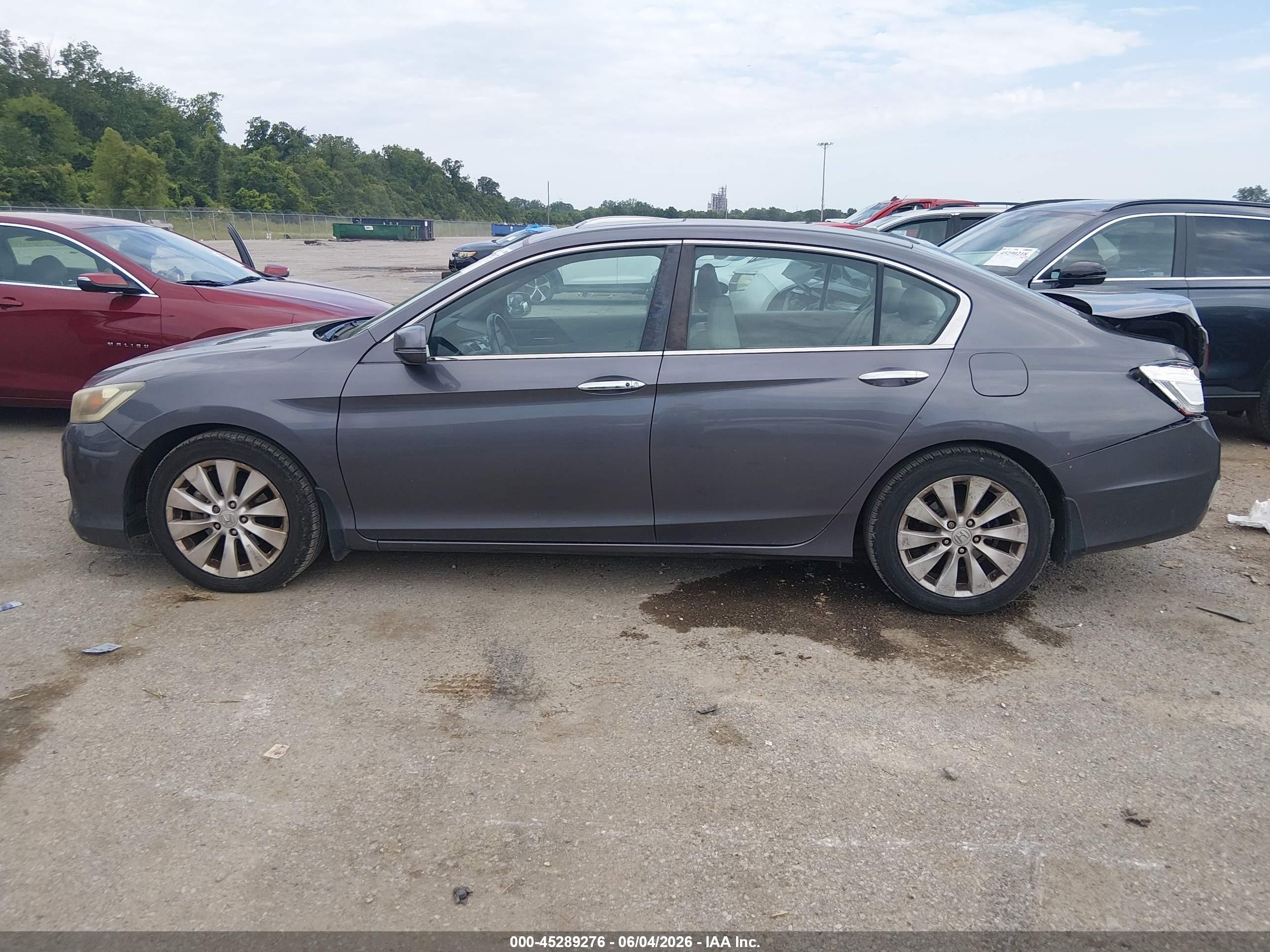 2015 Honda Accord Ex-l Gray vin: 1HGCR2F84FA113255