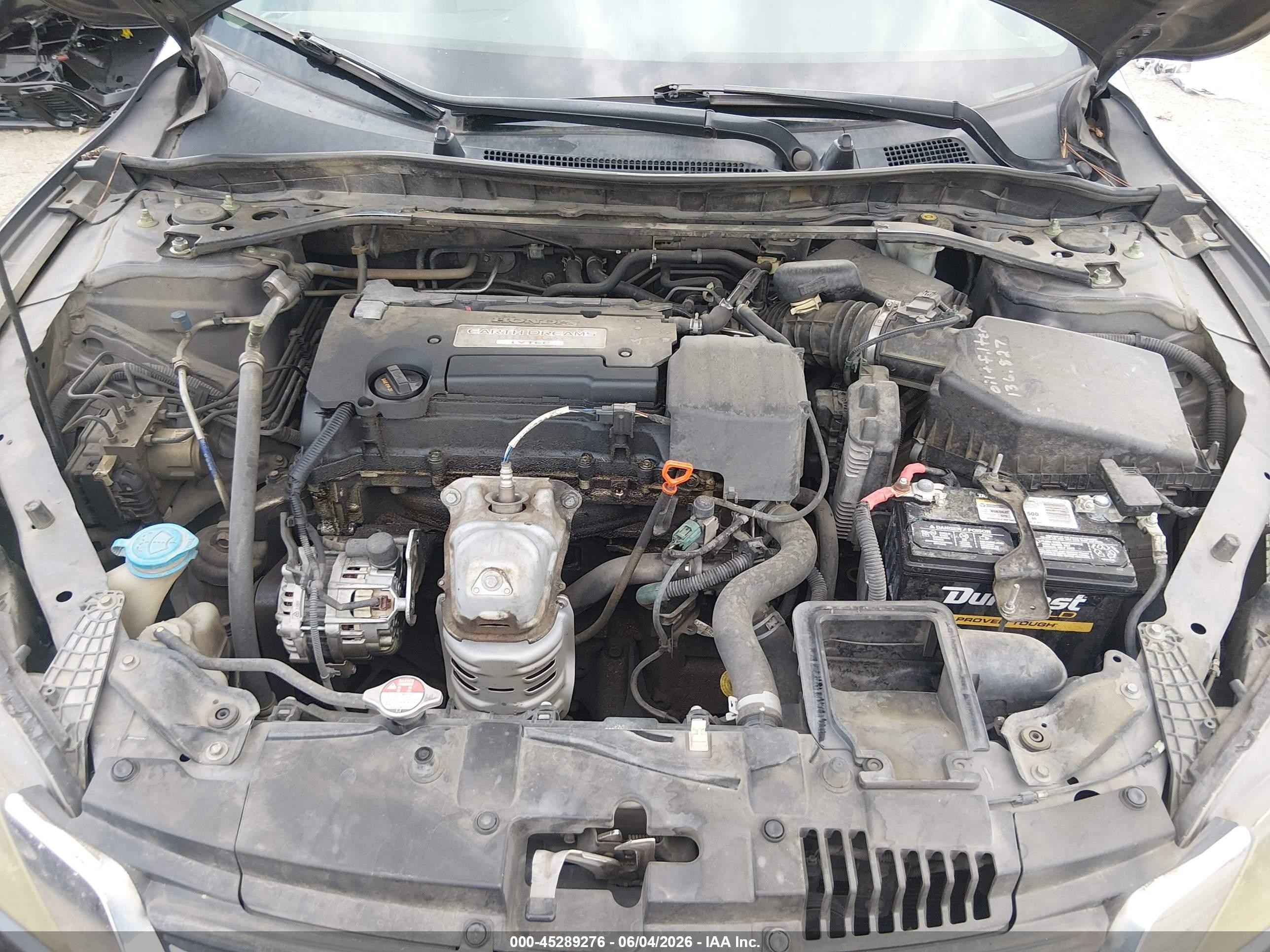 2015 Honda Accord Ex-l Gray vin: 1HGCR2F84FA113255