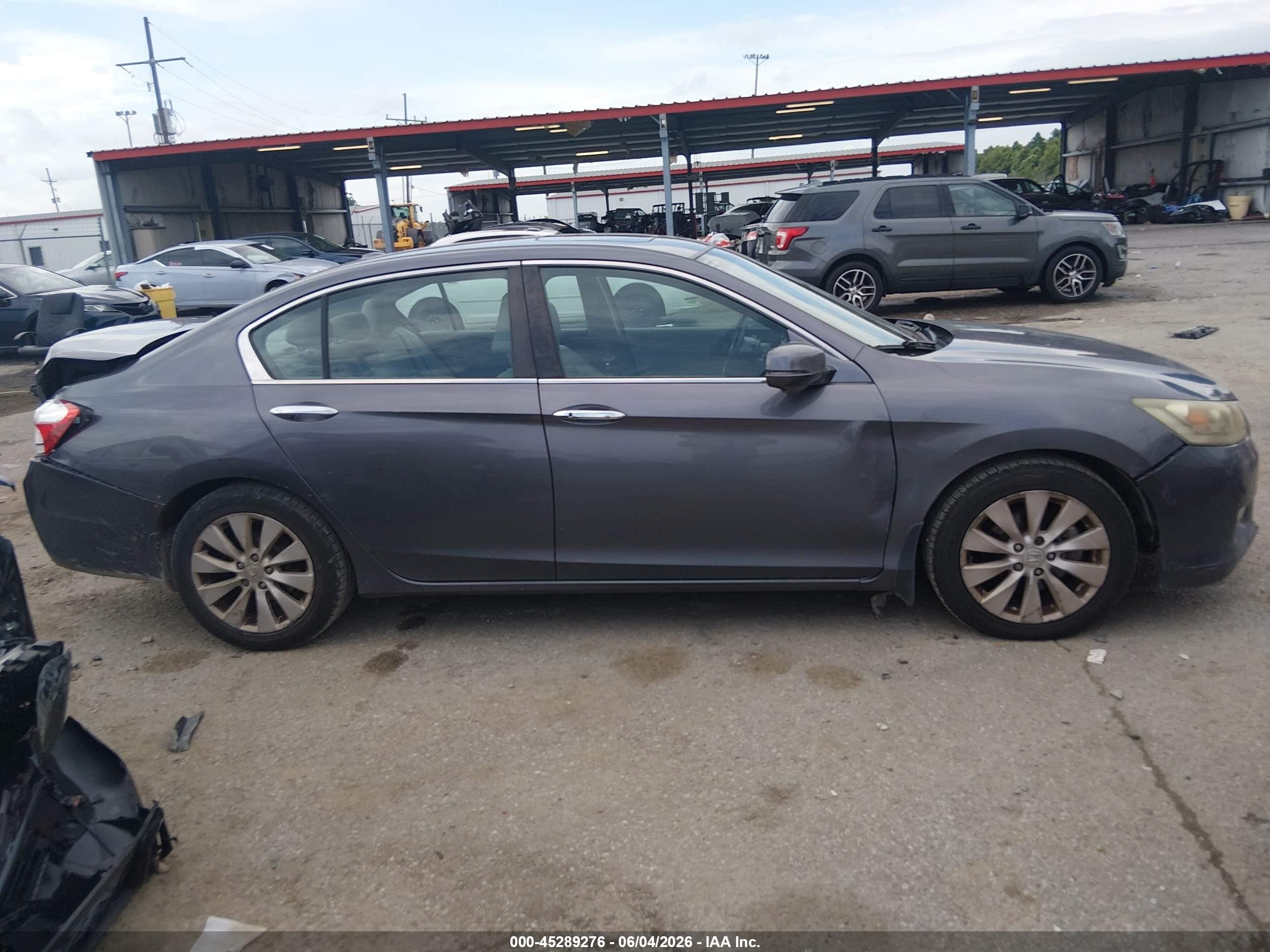 2015 Honda Accord Ex-l Gray vin: 1HGCR2F84FA113255