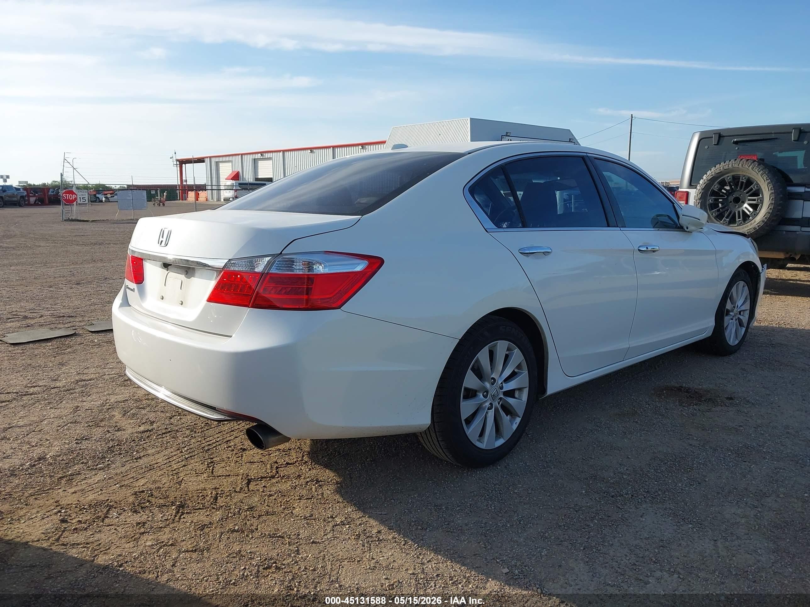 2015 Honda Accord Ex-l White vin: 1HGCR2F84FA125521
