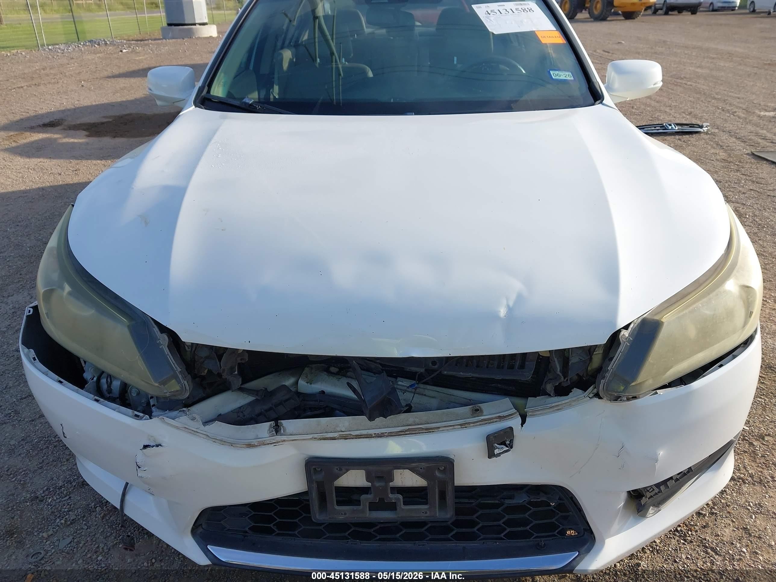 2015 Honda Accord Ex-l White vin: 1HGCR2F84FA125521