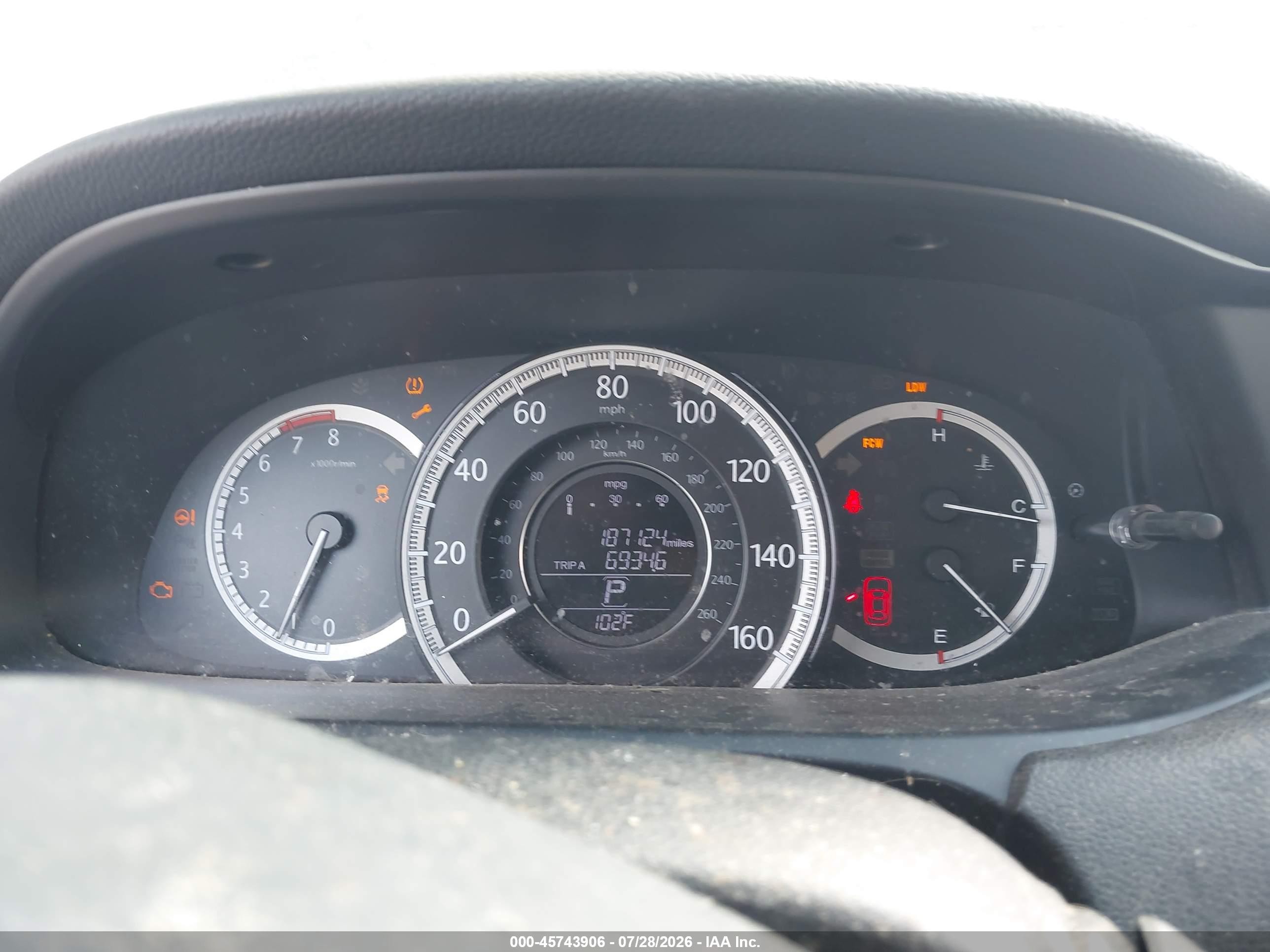 2015 Honda Accord Ex-l Серый vin: 1HGCR2F84FA128449