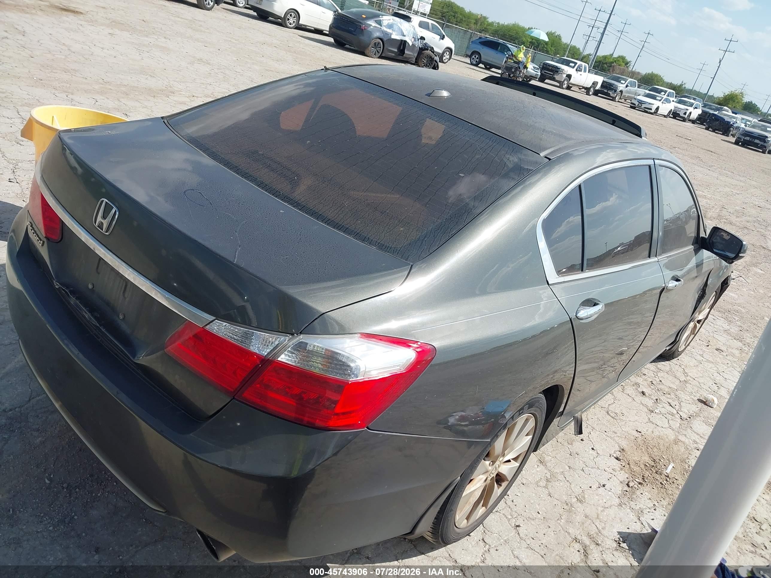 2015 Honda Accord Ex-l Серый vin: 1HGCR2F84FA128449
