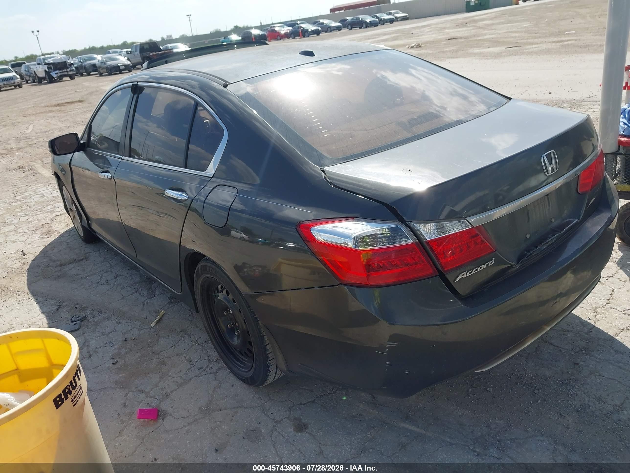 2015 Honda Accord Ex-l Серый vin: 1HGCR2F84FA128449