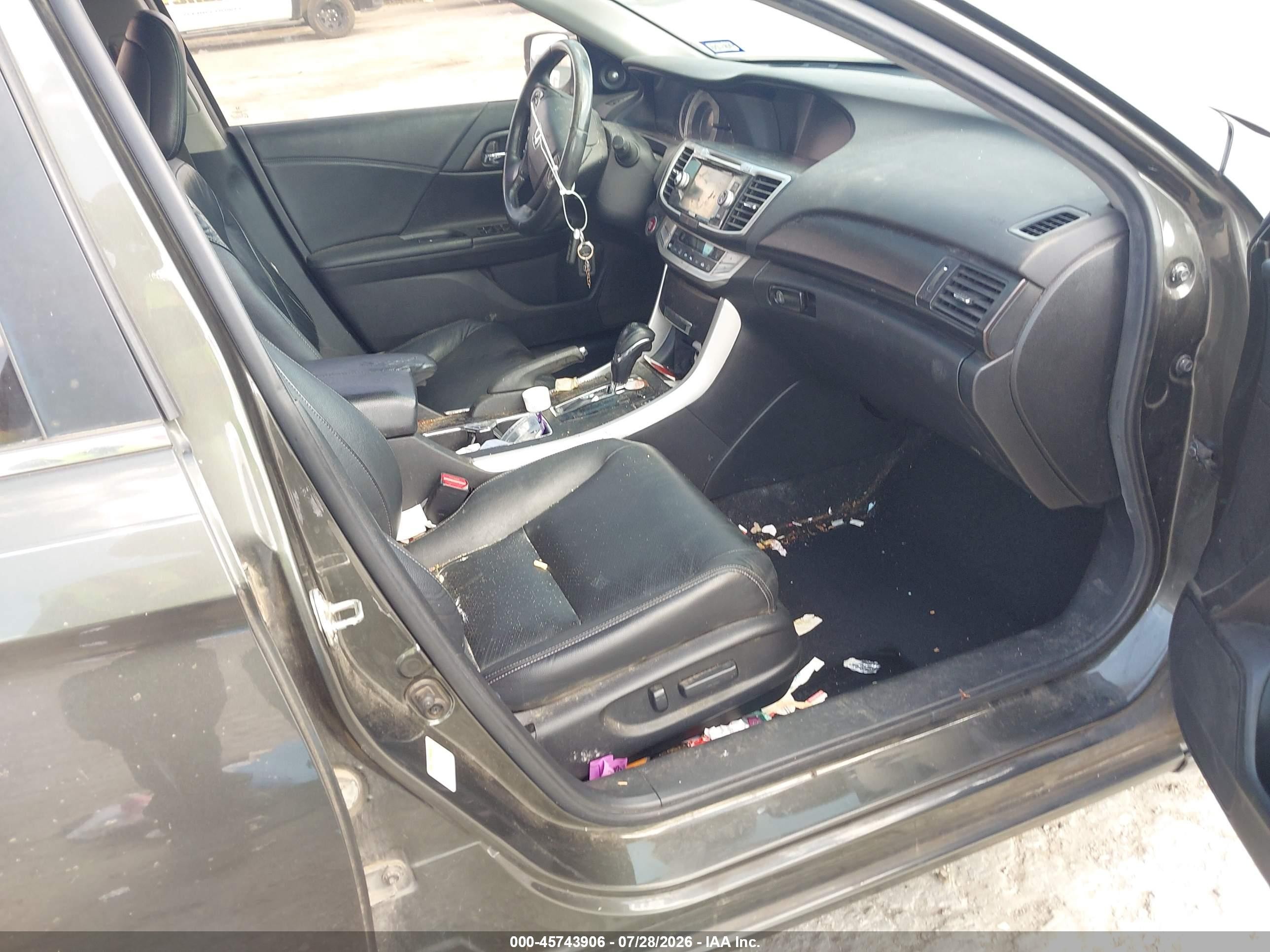 2015 Honda Accord Ex-l Серый vin: 1HGCR2F84FA128449