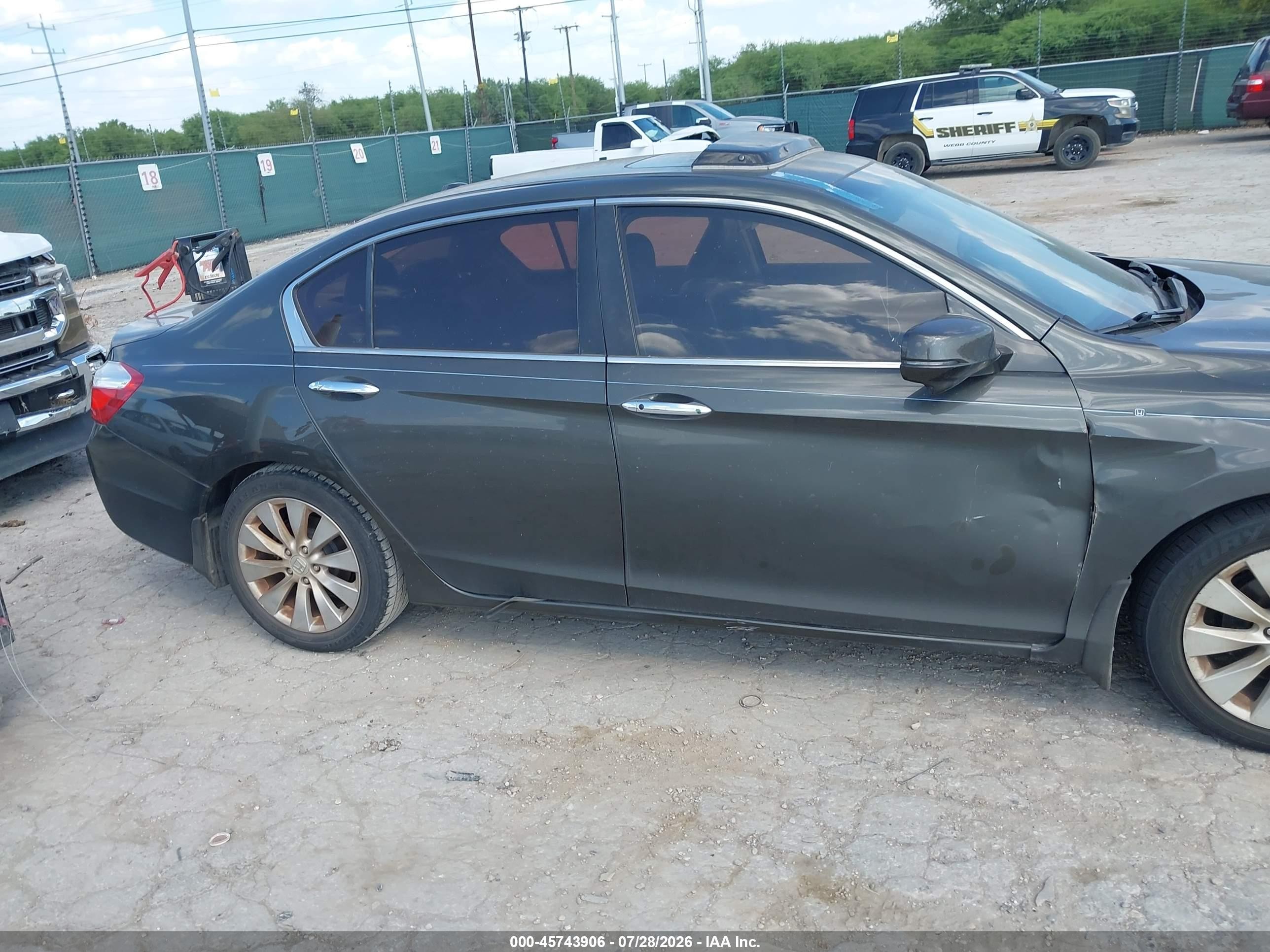 2015 Honda Accord Ex-l Серый vin: 1HGCR2F84FA128449